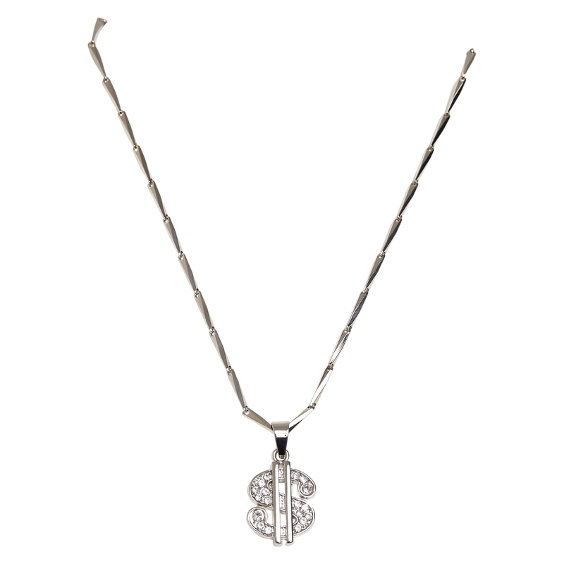URBAN CLASSICS Edelstahlkette »Unisex Small Dollar Necklace« silver onesize Stilvolle Halsketten für jeden Anlass