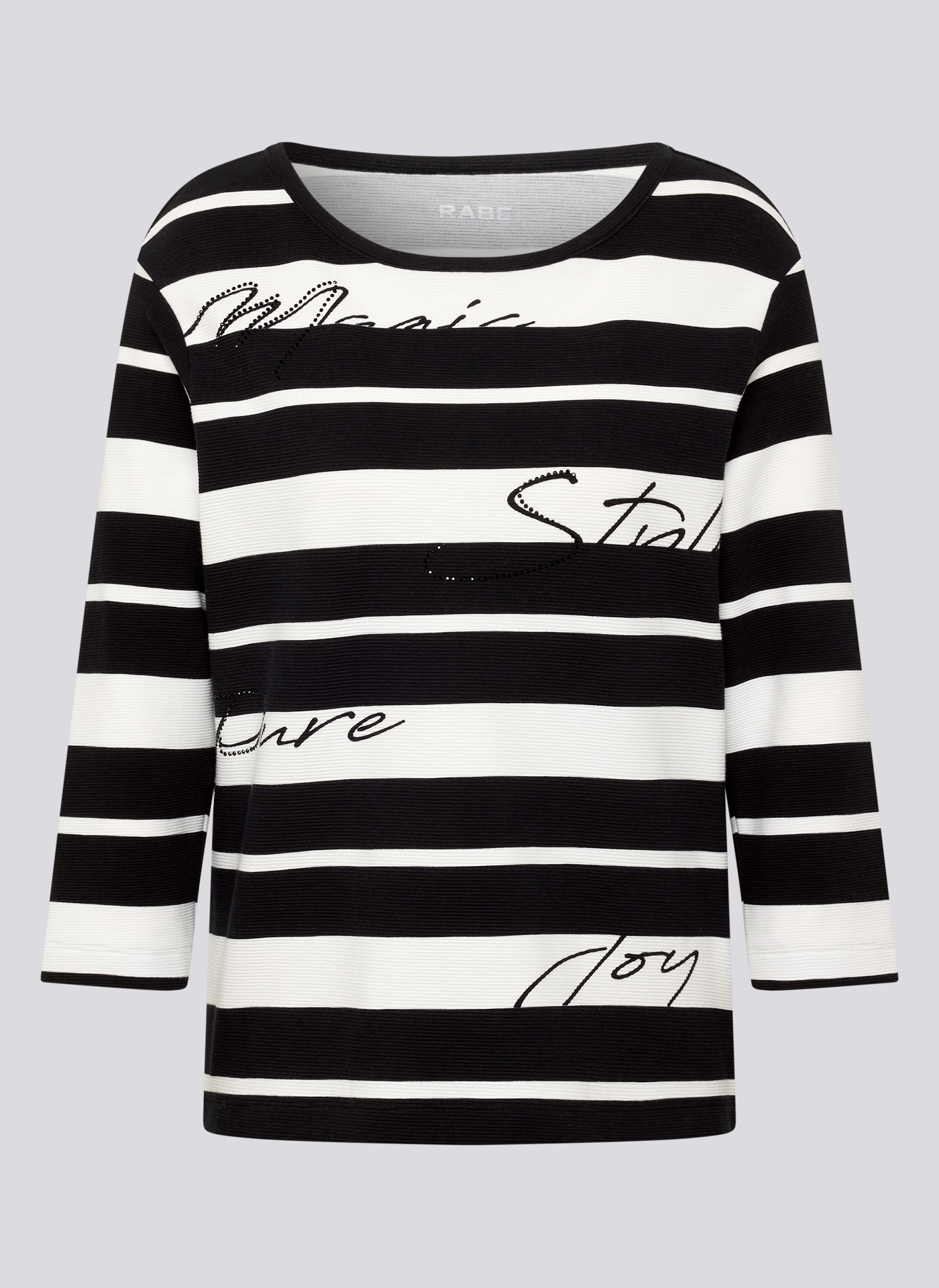 Rabe 3/4-Arm-Shirt, mit Schriftzug