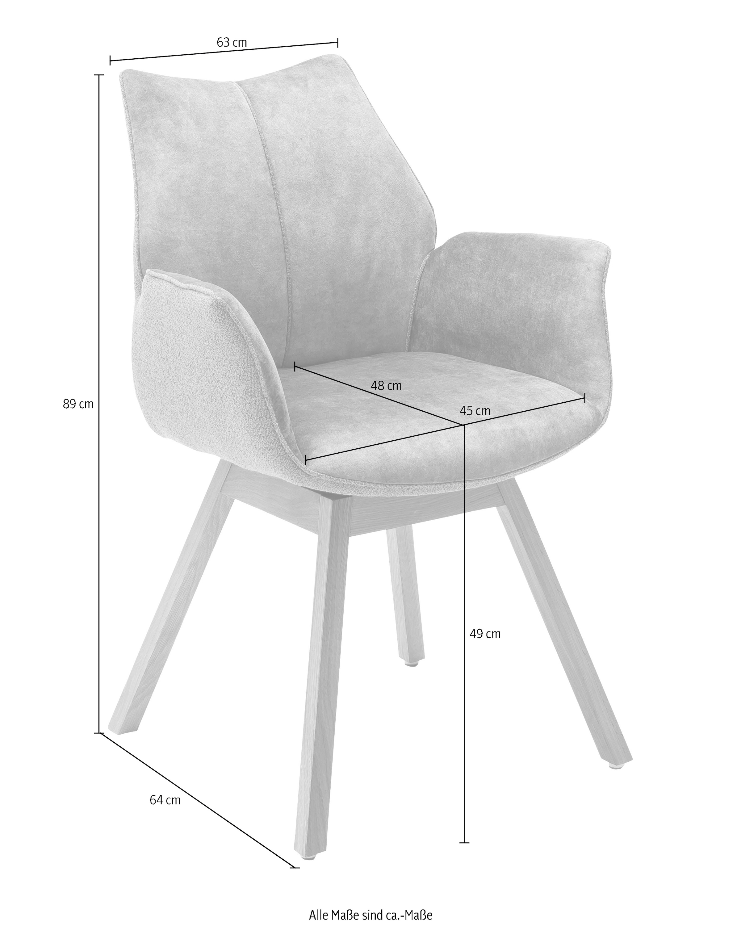 MCA furniture Armlehnstuhl »Tacoma«, (Set), 2er auf bestellen belastbar in 2 kg Veloursoptik, drehbar, 120 Raten St., 180° Set Vintage bis