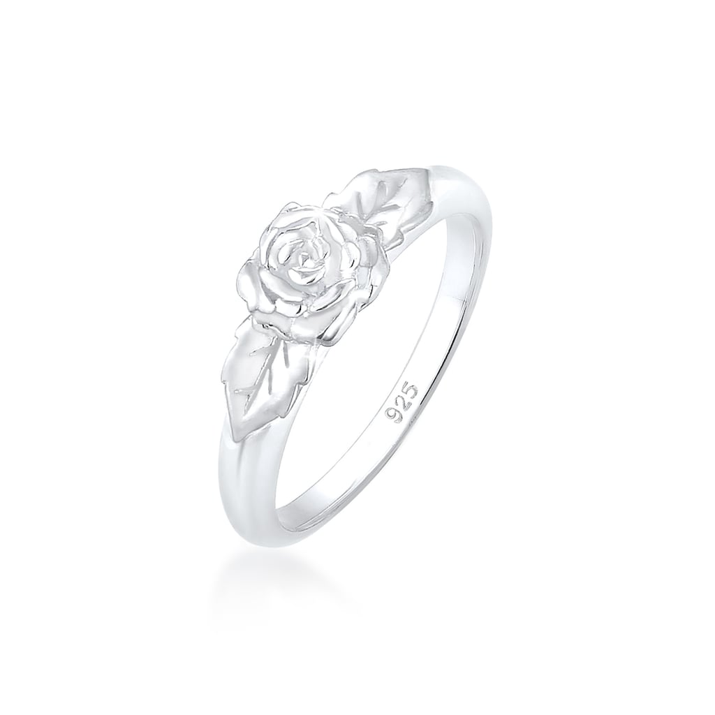 Elli Fingerring »Rosenblüte Blume Vintage Look Trend 925 Silber«