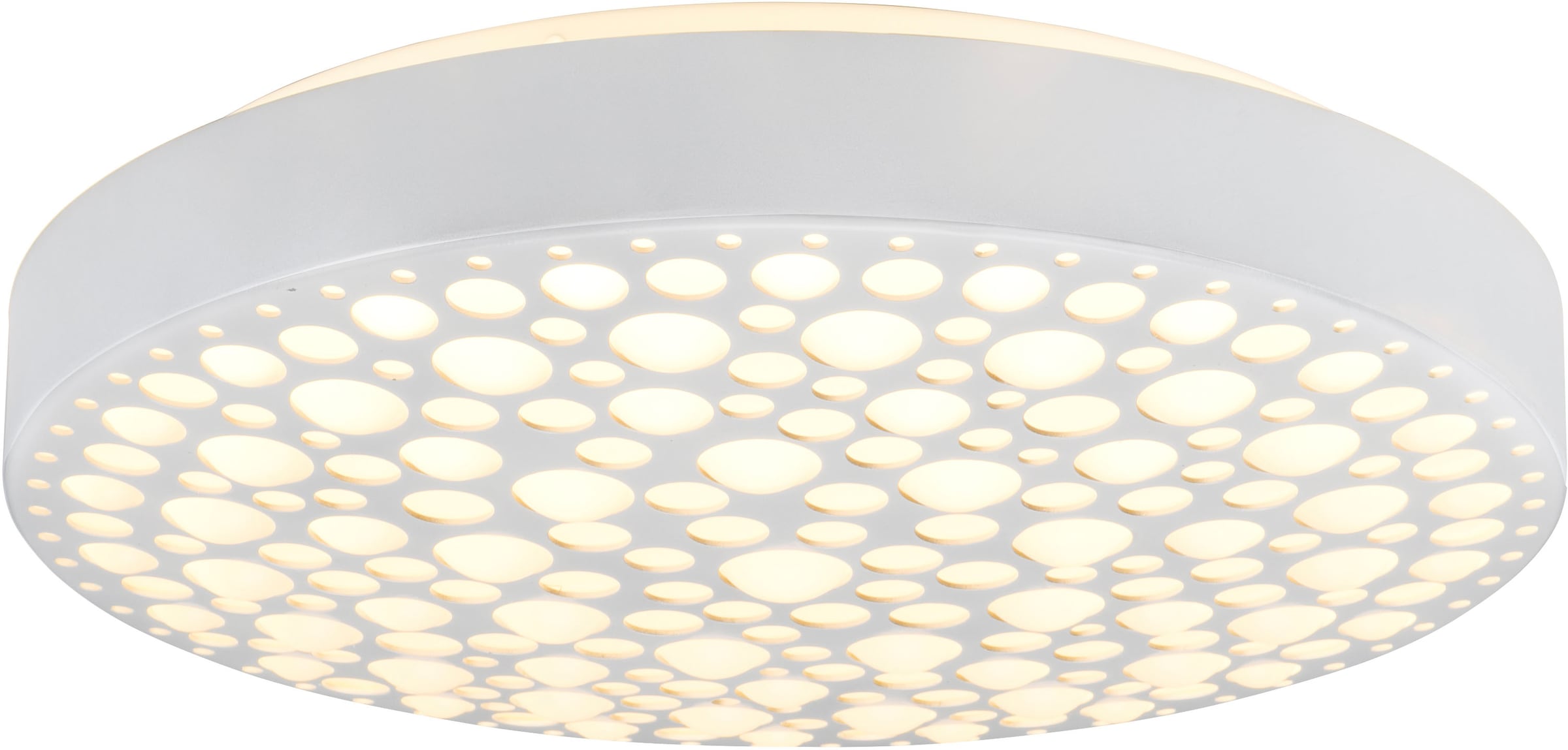 REALITY Leuchten LED Deckenleuchte »Chizu«, 1 flammig, Leuchtmittel LED-Board | LED fest integriert, Regenbogen RGB-Wechsel, dimmbar per Fernbedienung, Memory, Nachtlicht