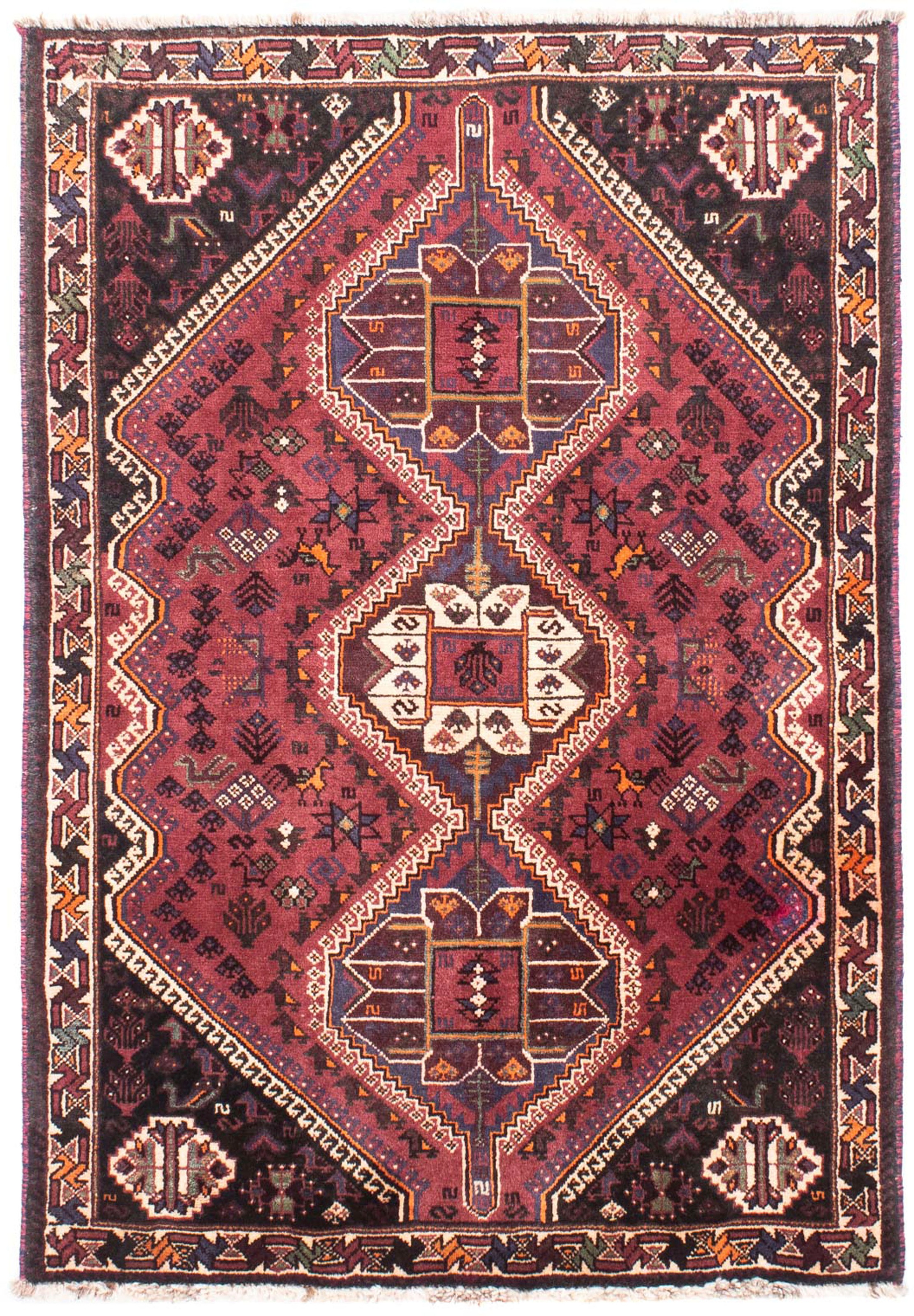 morgenland Orientteppich »Perser - Nomadic - 157 x 108 cm - dunkelrot«, rec günstig online kaufen