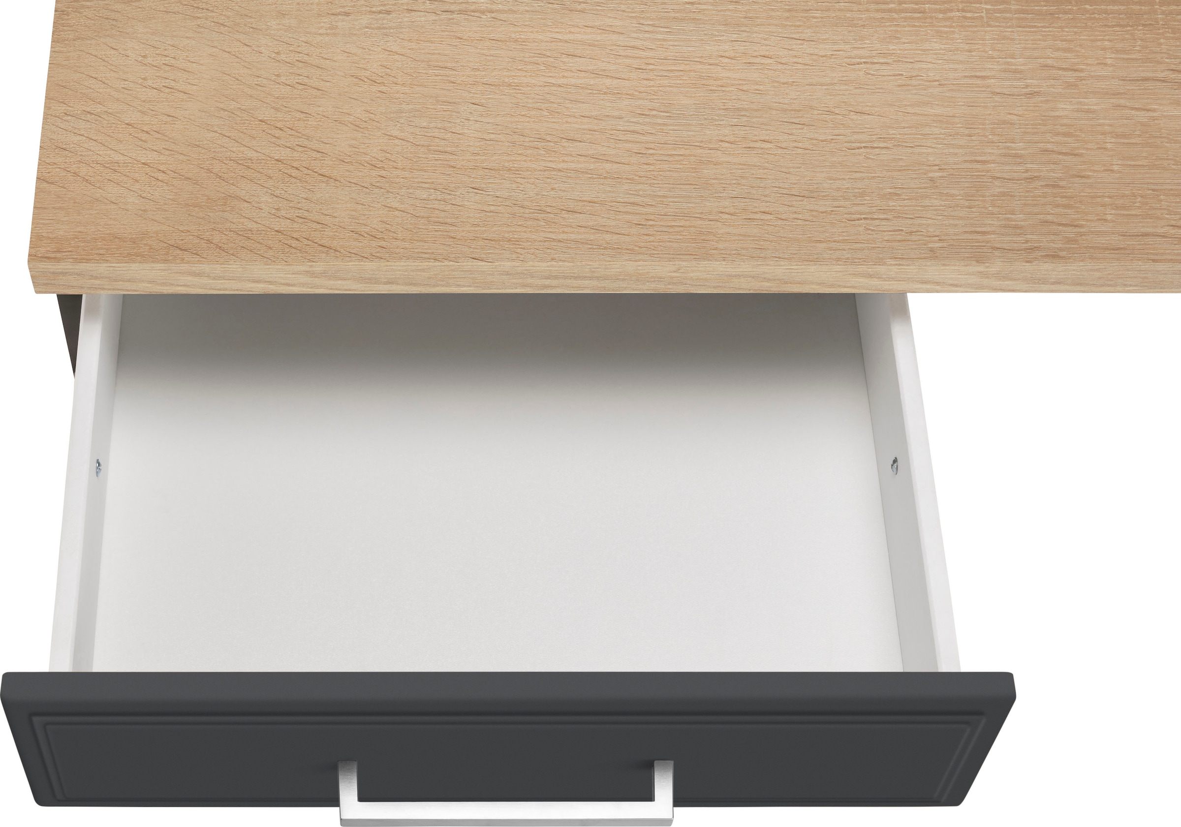 HELD MÖBEL Küchenzeile »Stockholm«, Breite 270 cm, mit hochwertigen MDF Fronten im Landhaus-Stil