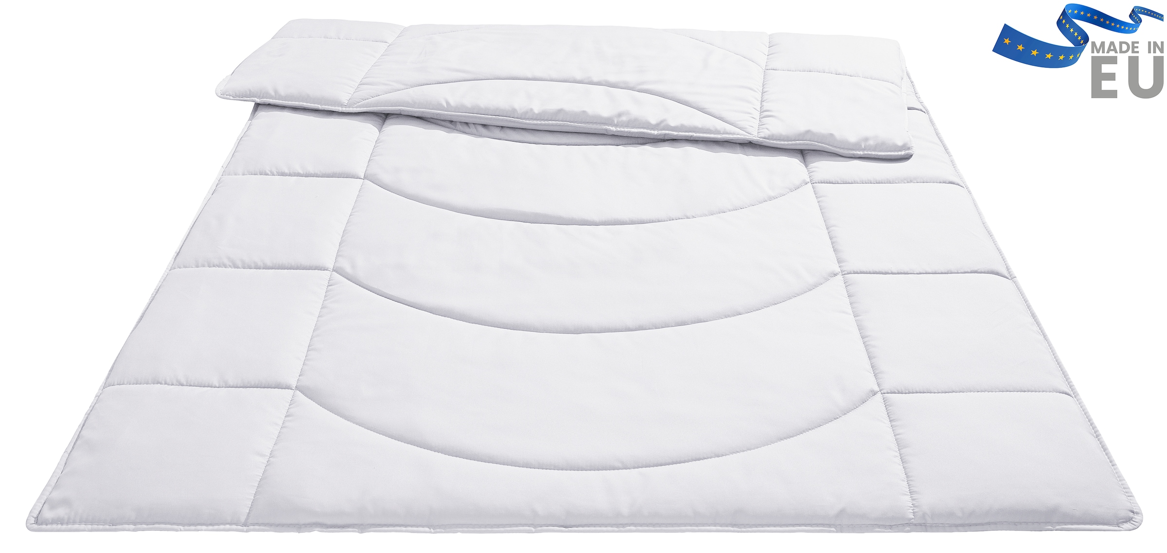 OTTO home Microfaserbettdecke »Microlux, Bettdecke 135x200 cm und Übergrößen bis 240x220cm« warm Füllung Feuchtigkeitsregulierende 3D Klimafaser (Polyester) 1 Stk. tlg. fest versteppter Bezug - keine Bettwäsche nötig, Sommer, Winter
