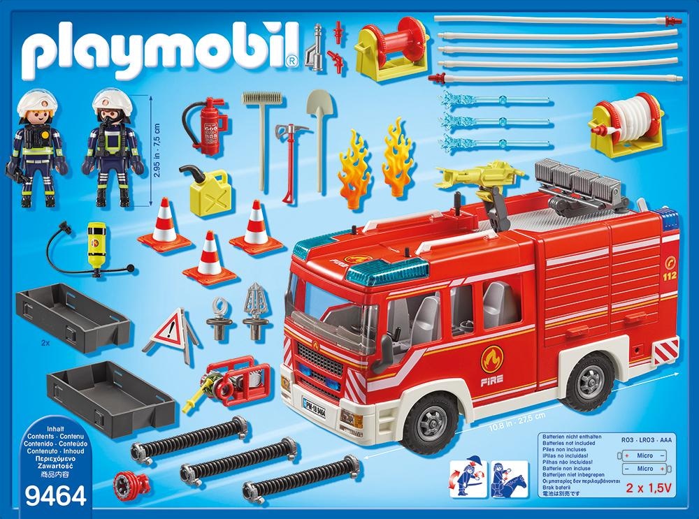 Playmobil® Konstruktions-Spielset »Feuerwehr-Rüstfahrzeug (9464), City Action«, Made in Germany