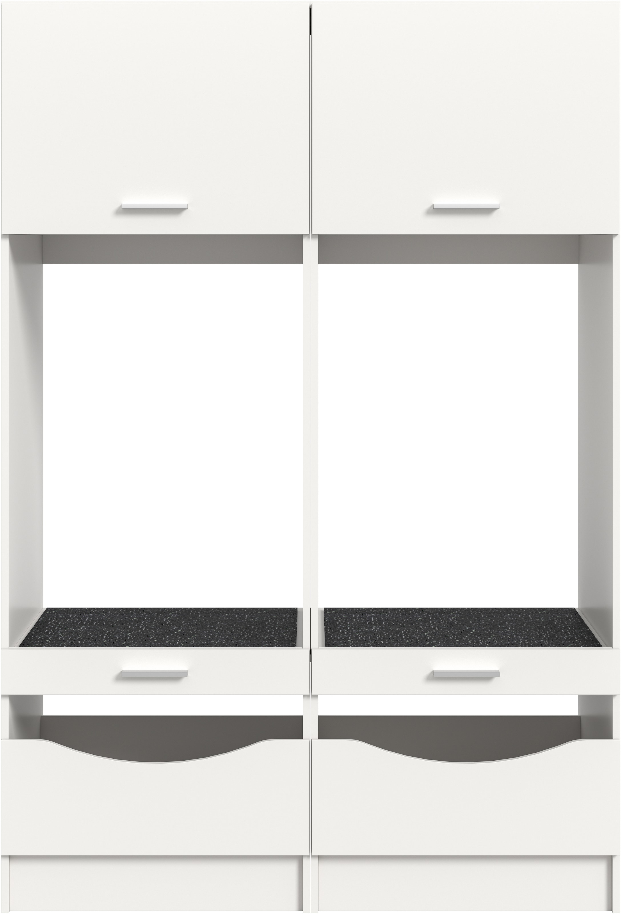 welltime Badmöbel-Set »FALAS, TOPSELLER!, 2-teilig, Hauswirtschaftsraum Set, Breite 133 cm«