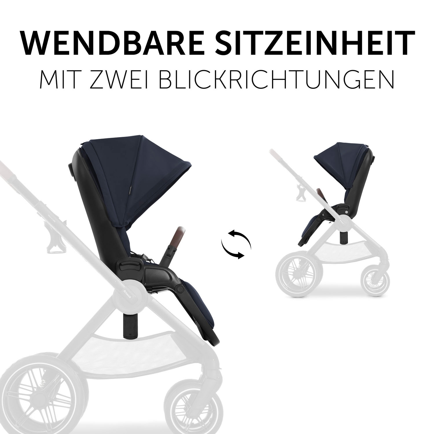 Hauck Kombi-Kinderwagen »Walk N Care Set«, 22 kg, belastbar bis 22 kg