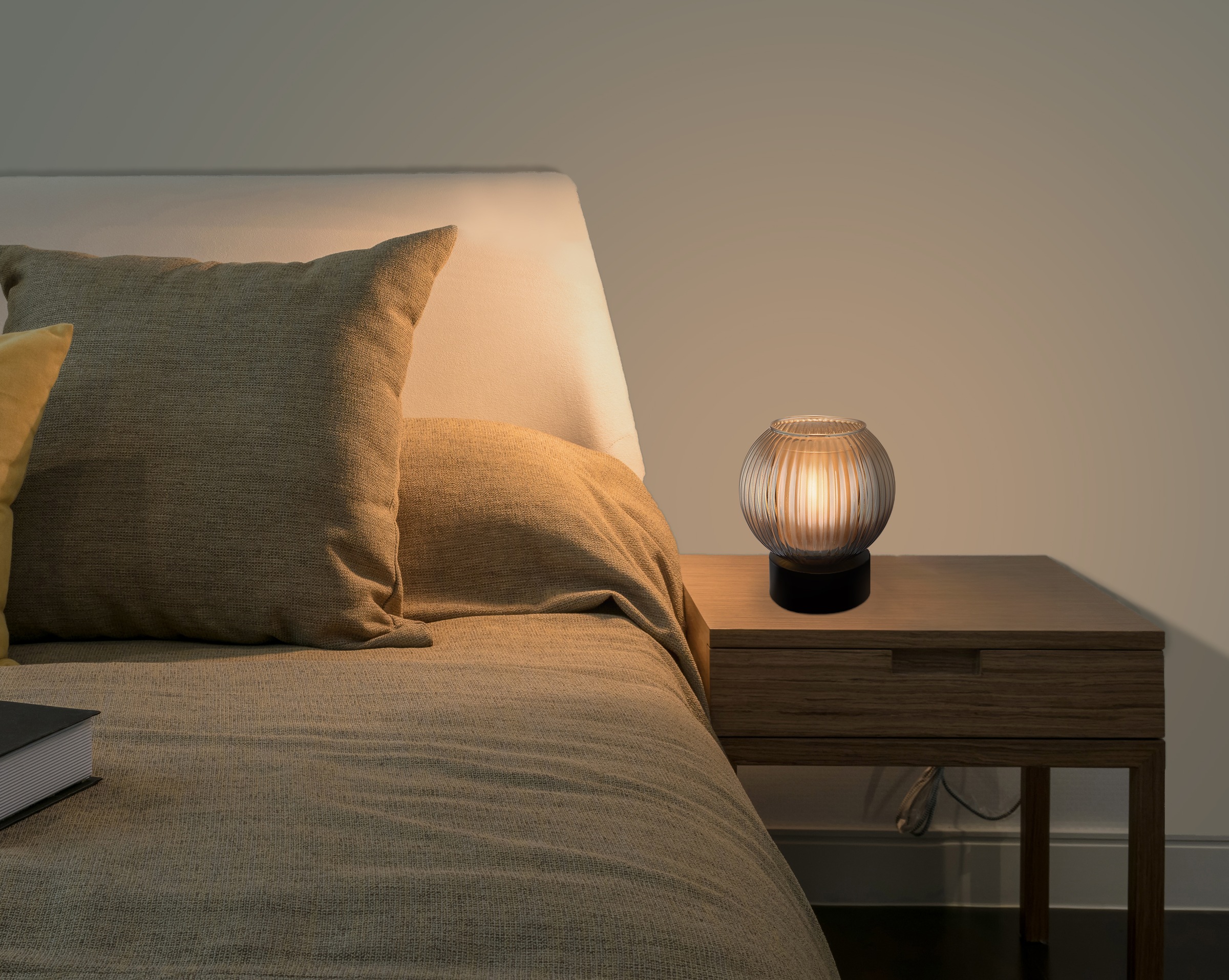 GLOBO LIGHTING Tischleuchte »ZUMBA« E27 1 Stk. Tischlampe Glaskugel petrol günstig online kaufen