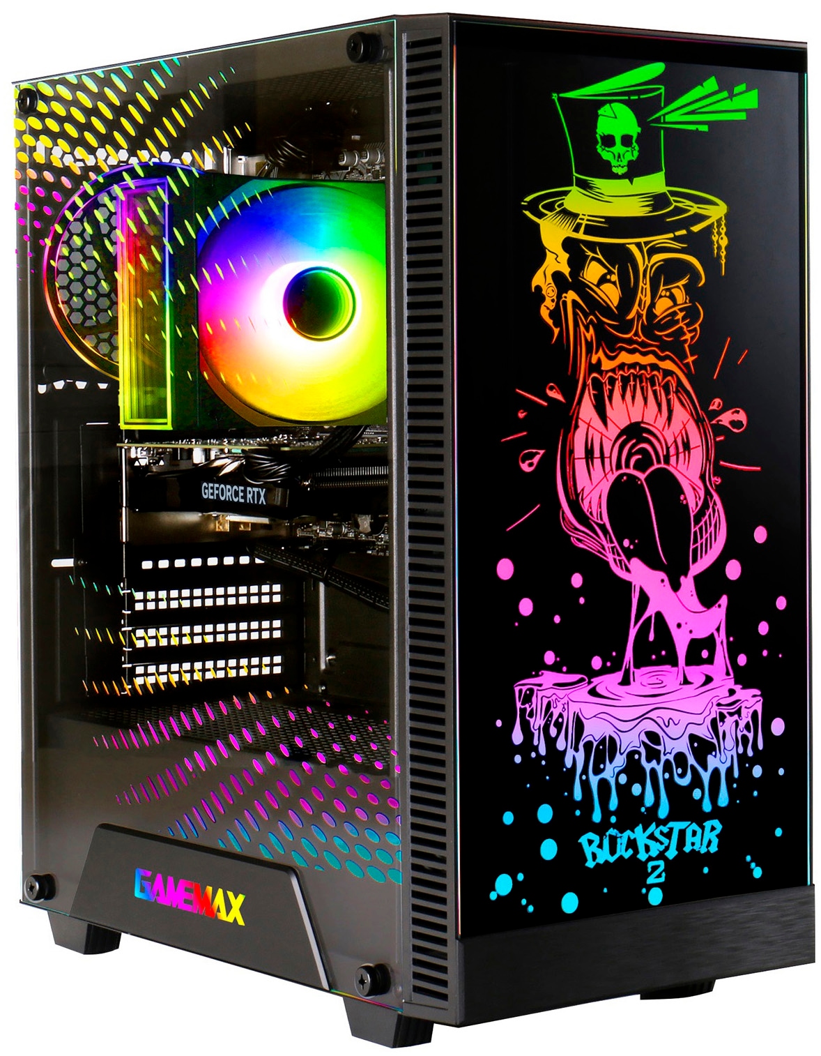 GAMEMAX Gaming-PC »Rockstar 8187 AMD Ryzen 7 5700X 32GB 1TB SSD RTX 5060« Windows 11