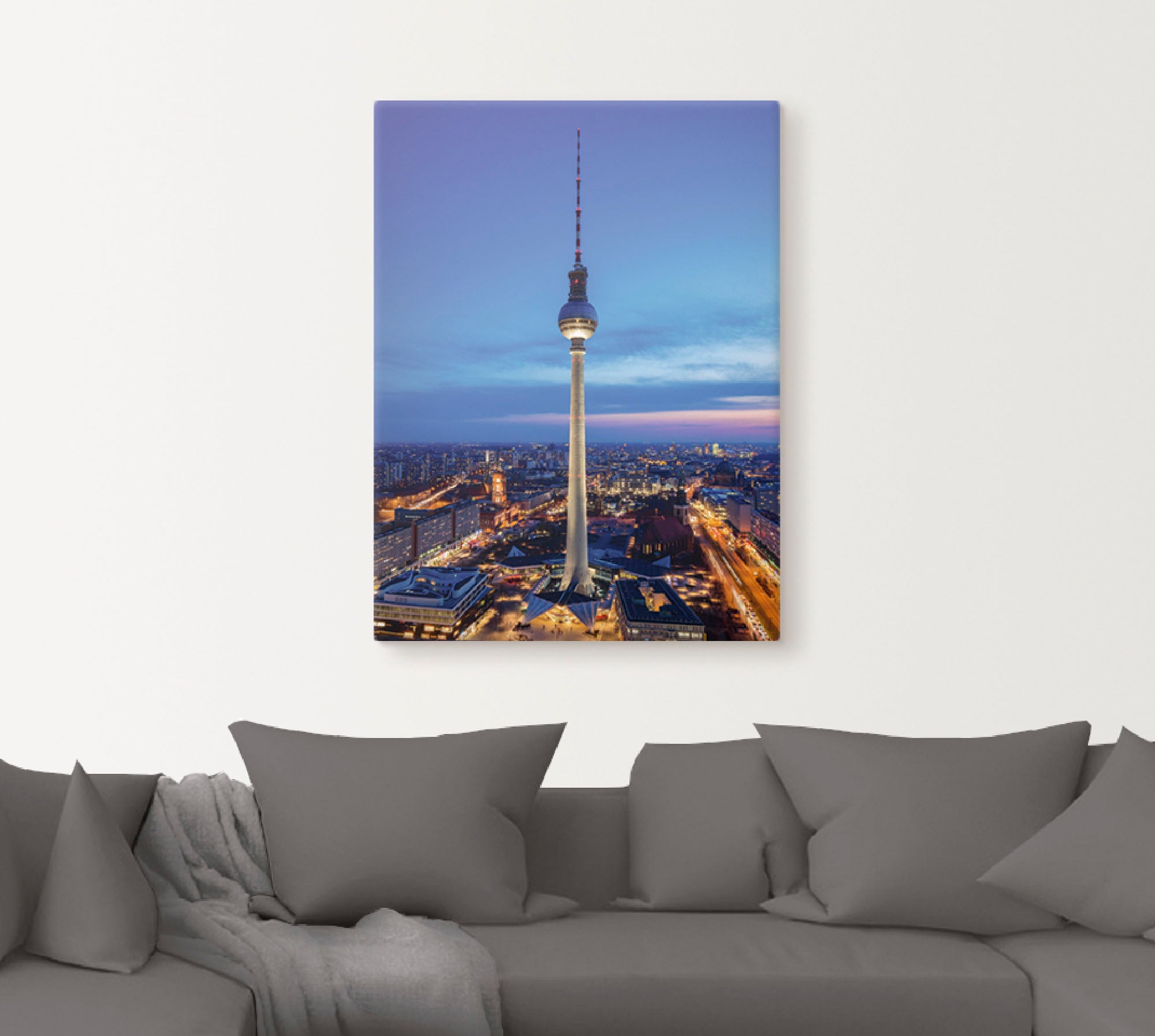 Artland Wandbild »Berlin Fernsehturm«, Deutschland, (1 St.), als Leinwandbild in verschied. Größen
