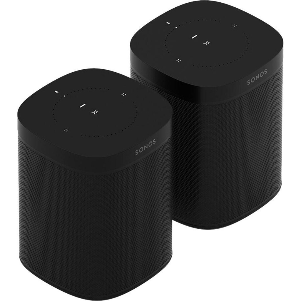 Sonos Smart Speaker »One Gen2«, mit integrierter Sprachsteuerung, 2-er Set