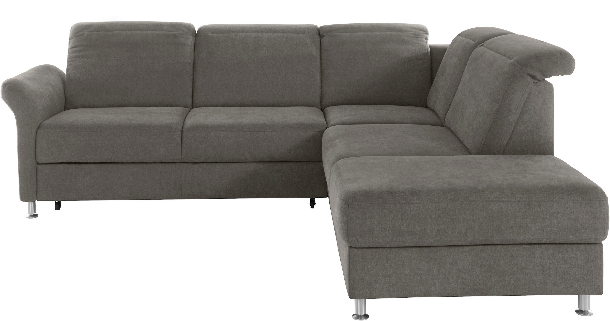 sit&more Ecksofa »Darwin L-Form«, inklusive Federkern, wahlweise mit Kopfteilverstellung, Bettfunktion
