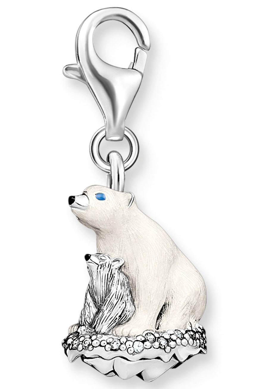 THOMAS SABO Charm-Einhänger »Eisbären, 1911-691-7«, mit Zirkonia (synth.)