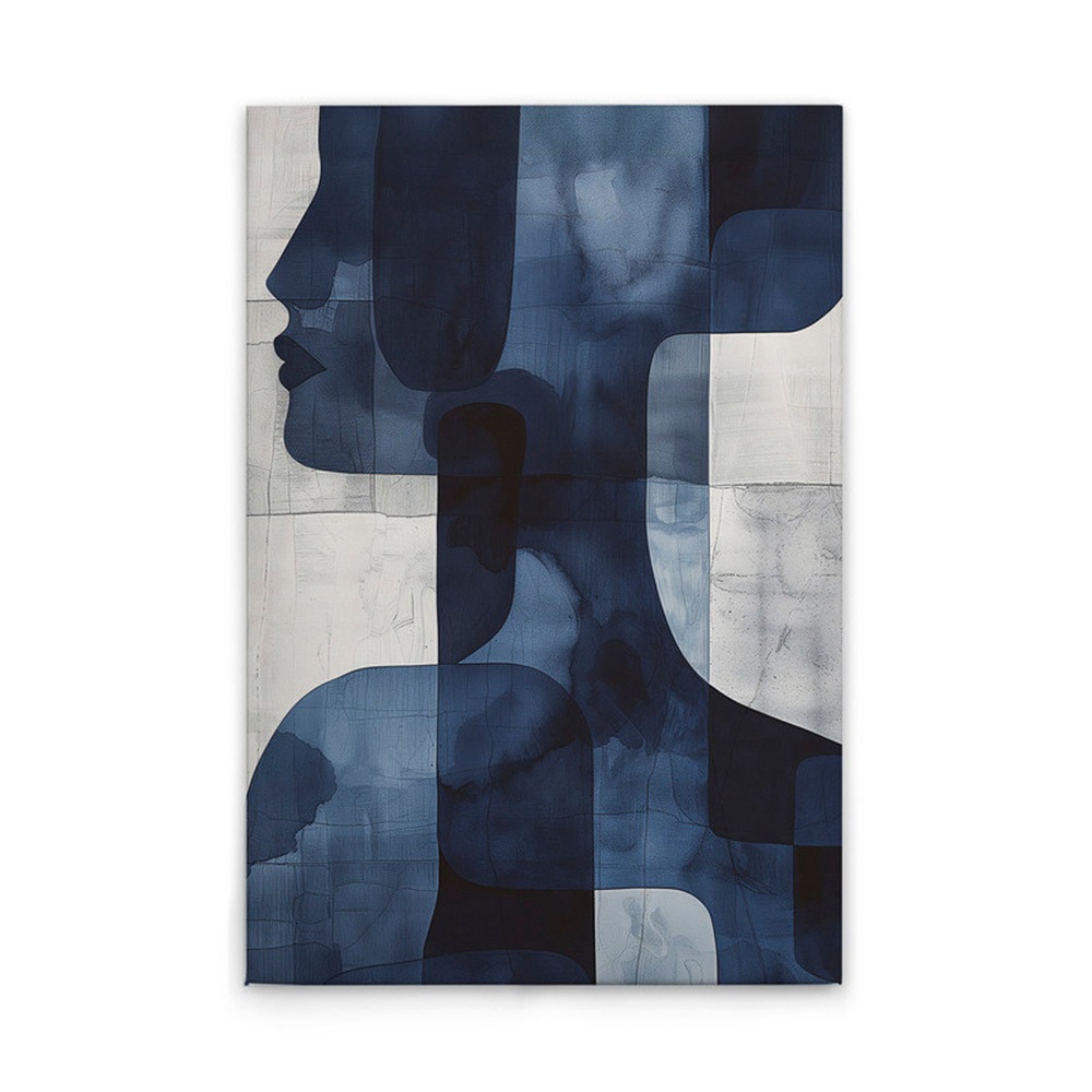 A.S. Création Leinwandbild »Abstract Woman - Wandbild Blau Weiß Keilrahmen günstig online kaufen