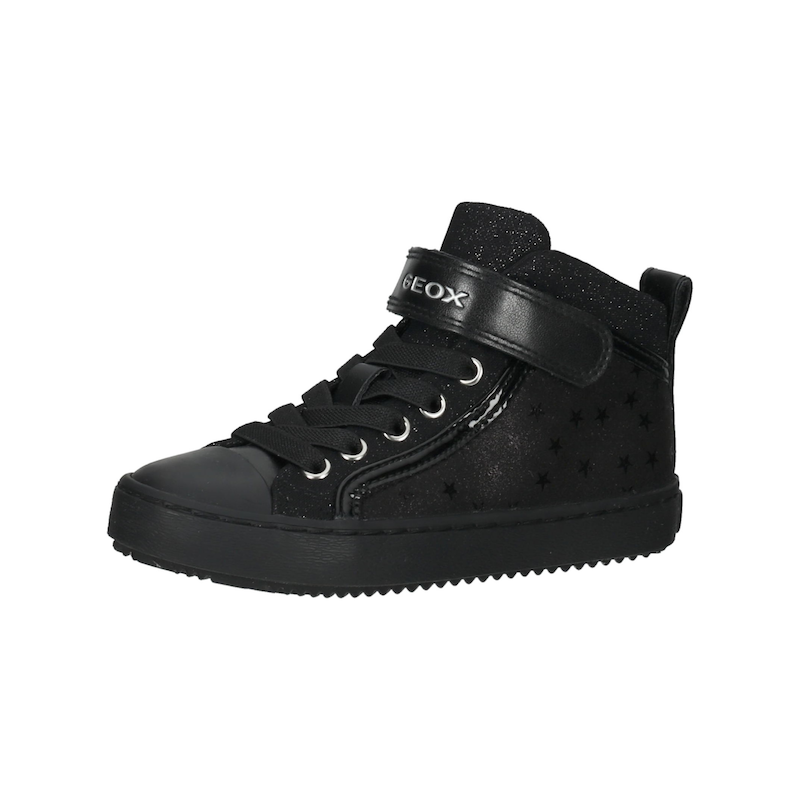 GEOX Sneaker »Sneaker Lederimitat/Textil« Schwarz 37 37 Verschluss: Klettverschluss