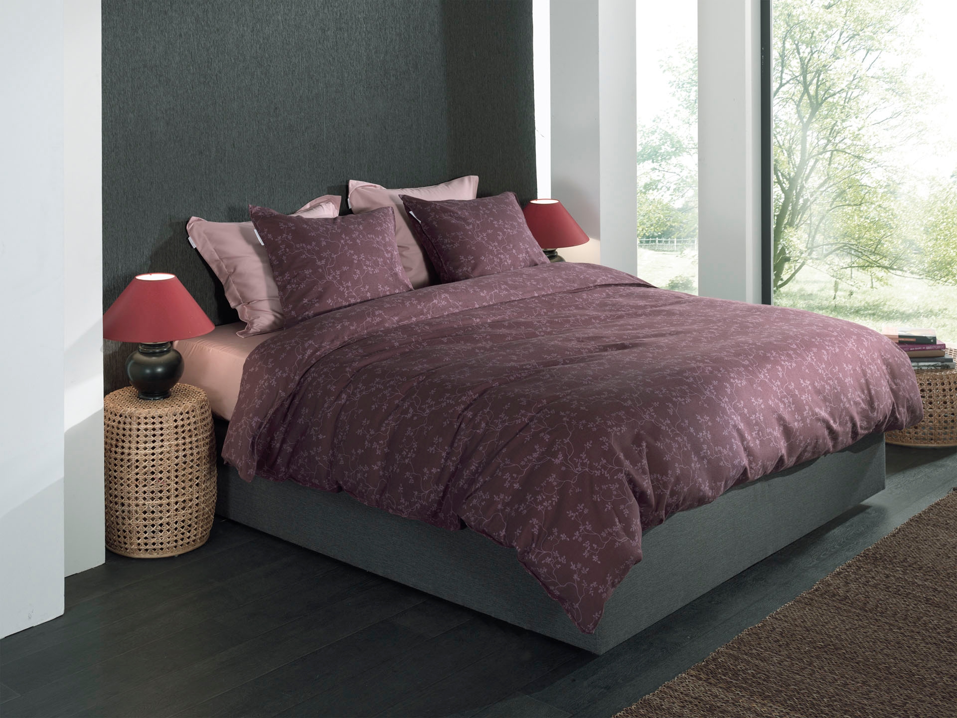 Heckett & Lane Bettwäsche »Alloro« 2 Stk. Blumen Muster, 100% Baumwolle, Bettwäsche ab 135x200 cm.