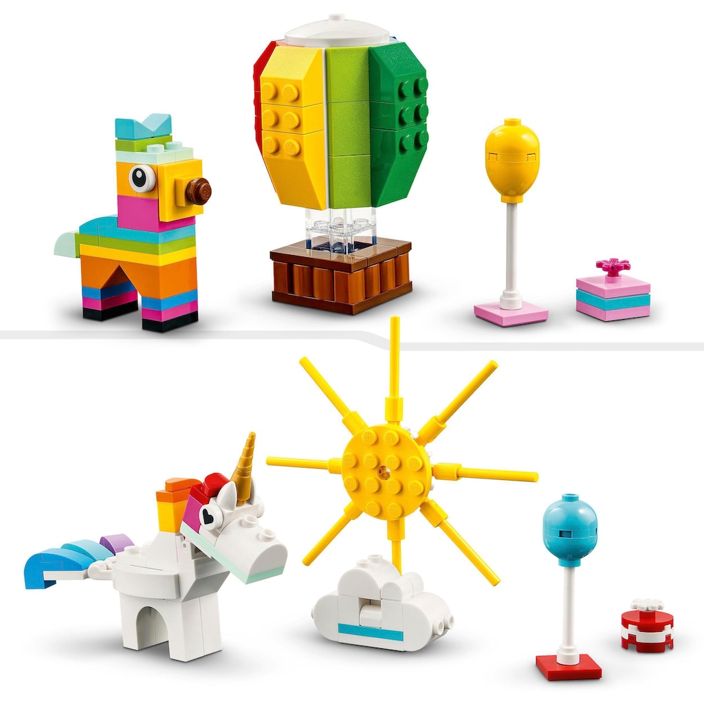 LEGO® Konstruktionsspielsteine »Party Kreativ-Bauset (11029), LEGO® Classic«, (900 St.)