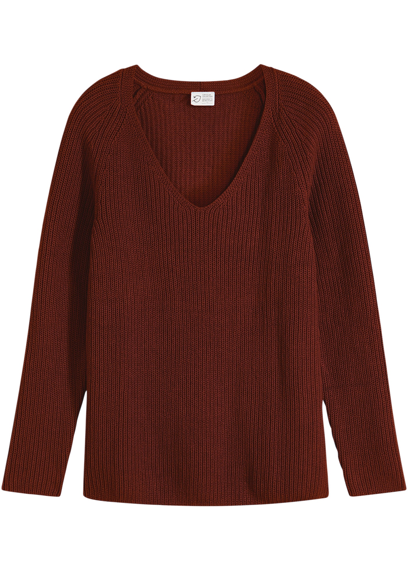 bonprix Strickpullover »Gerippter Pullover aus reiner Baumwolle«, Gerippter Pullover aus reiner Baumwolle
