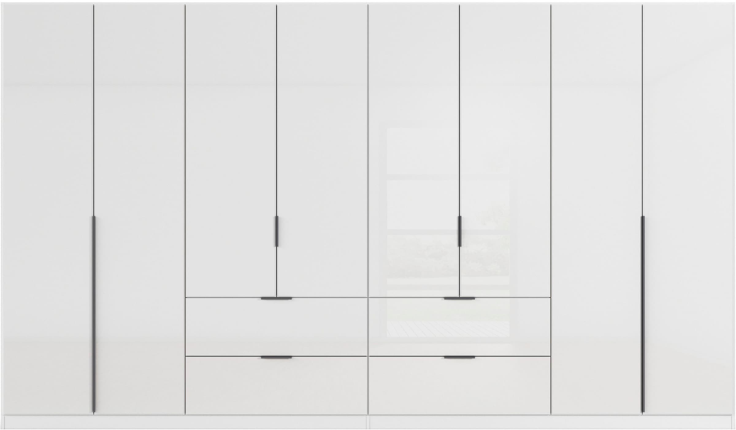 rauch Drehtürenschrank »Kleiderschrank Kleiderschränke Schrank Garderobe AGORDO mit Glasfront«, (in zwei Griff-Farben, Breiten 91-360 cm), mit Außenschubkästen, in 7 Breiten und 2 Höhen MADE IN GERMANY