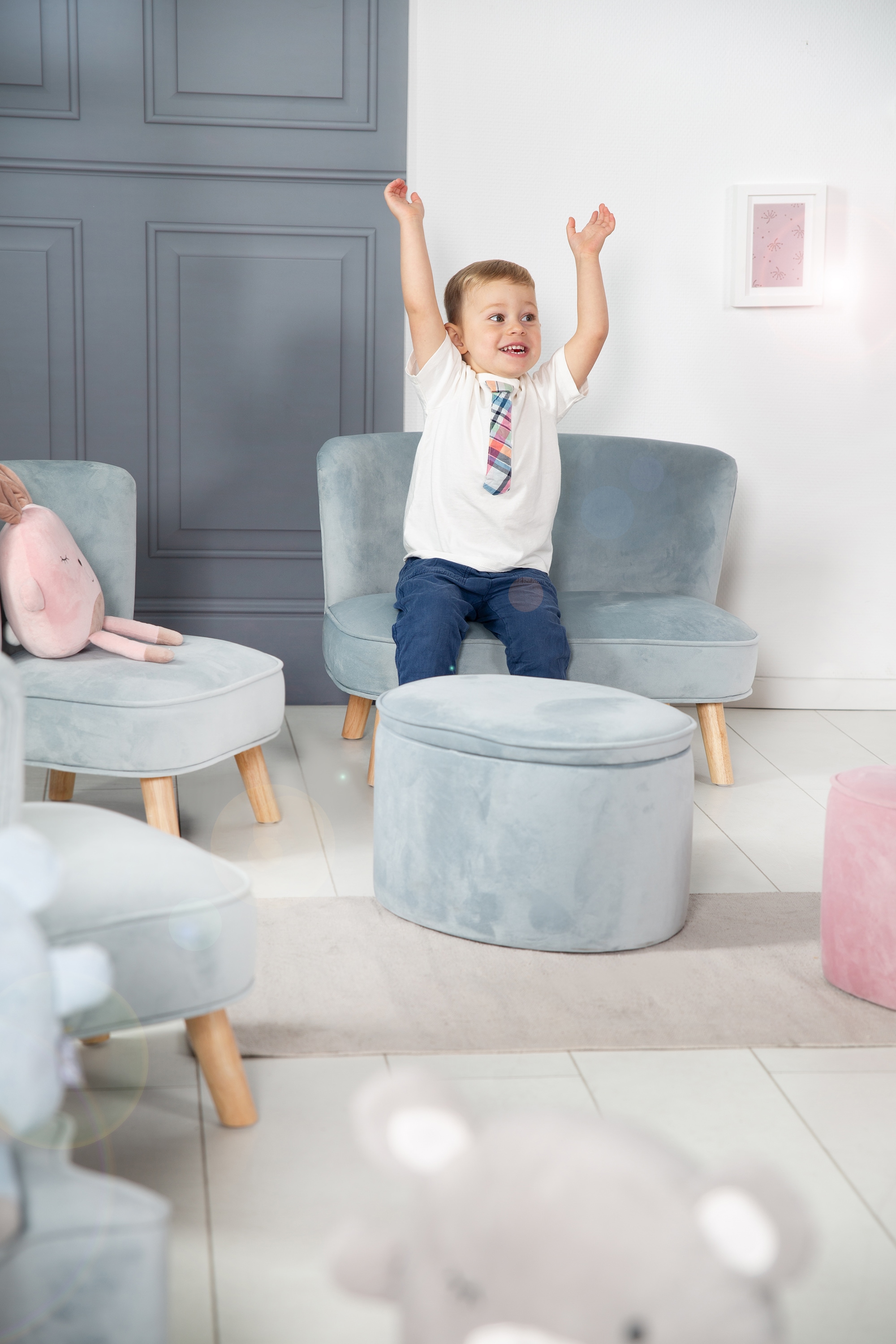 roba® Kindersofa »Lil Sofa«, mit Holzfüßen