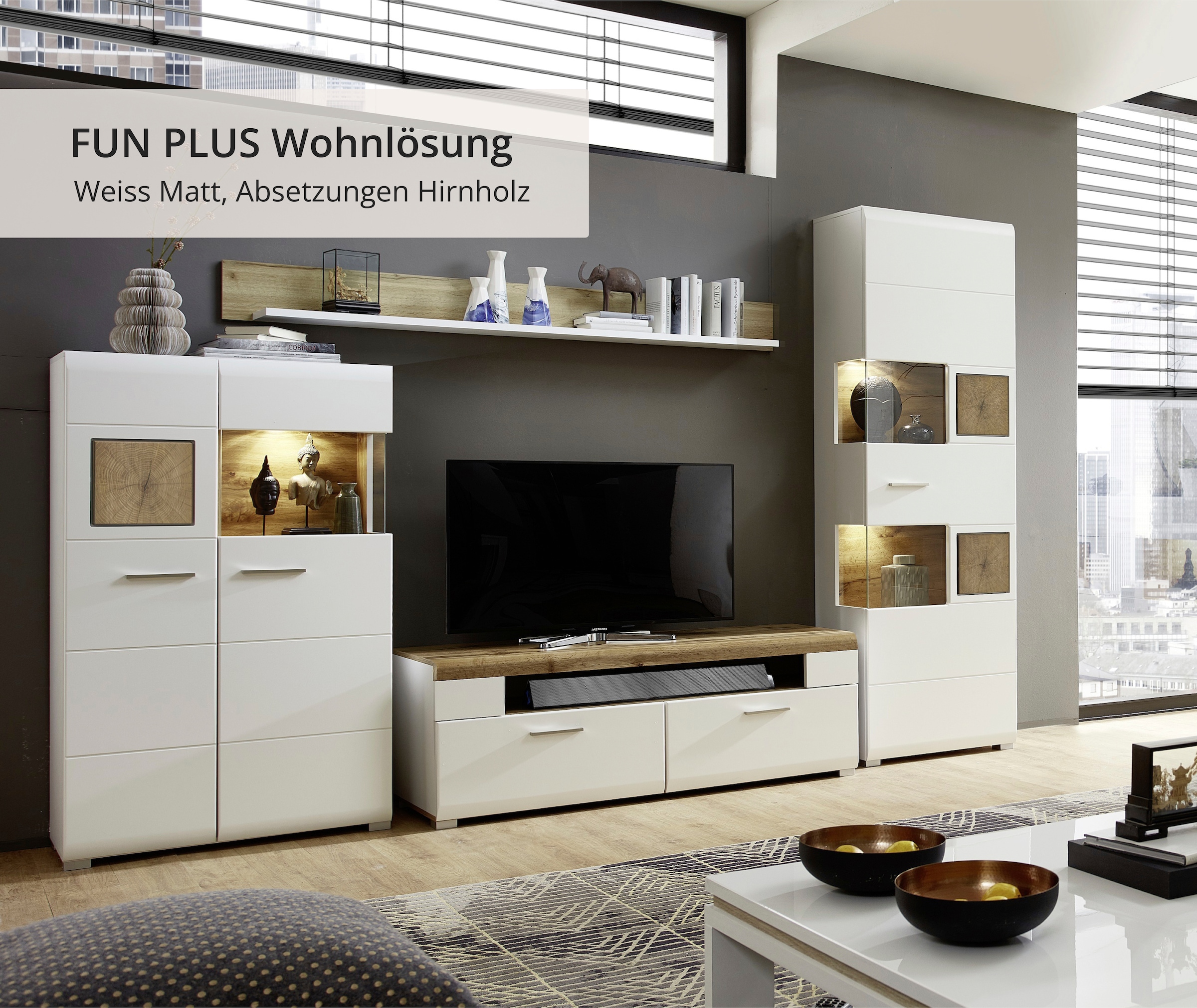 Innostyle Wohnwand »FUN PLUS« 4 Stk. tlg.