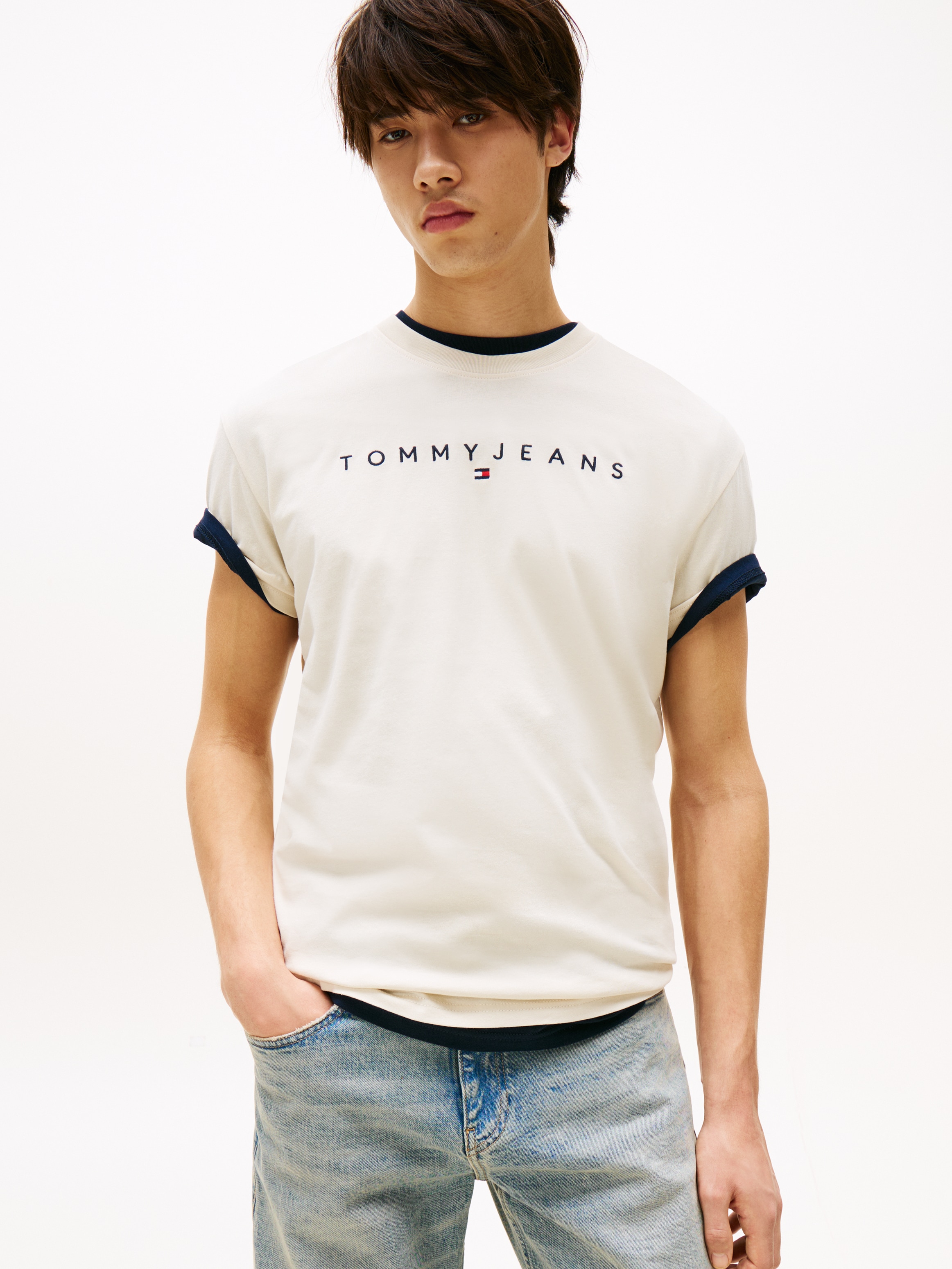 Tommy Jeans T-Shirt »TJM REG LINEAR LOGO TEE EXT«