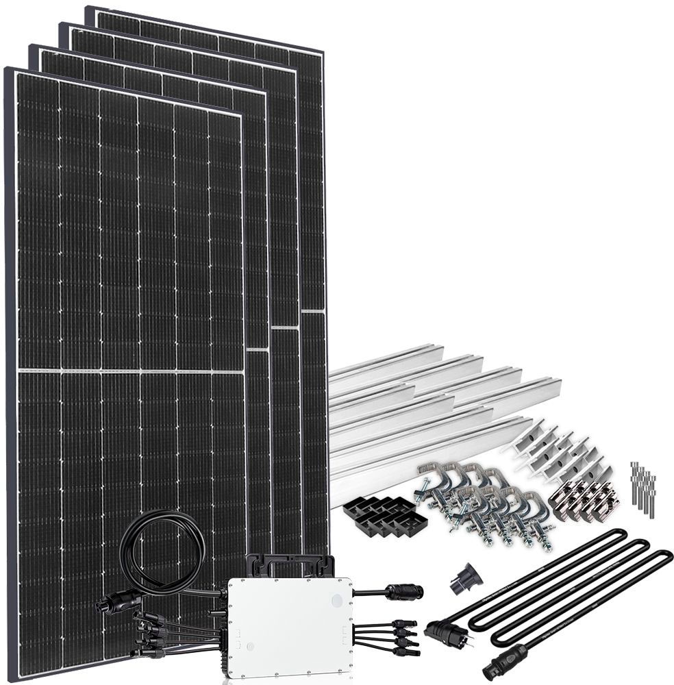 offgridtec Solaranlage »Solar-Direct 1660W HM-1500«, Schuko-Anschluss, 5 m Anschlusskabel, Montageset Balkongeländer
