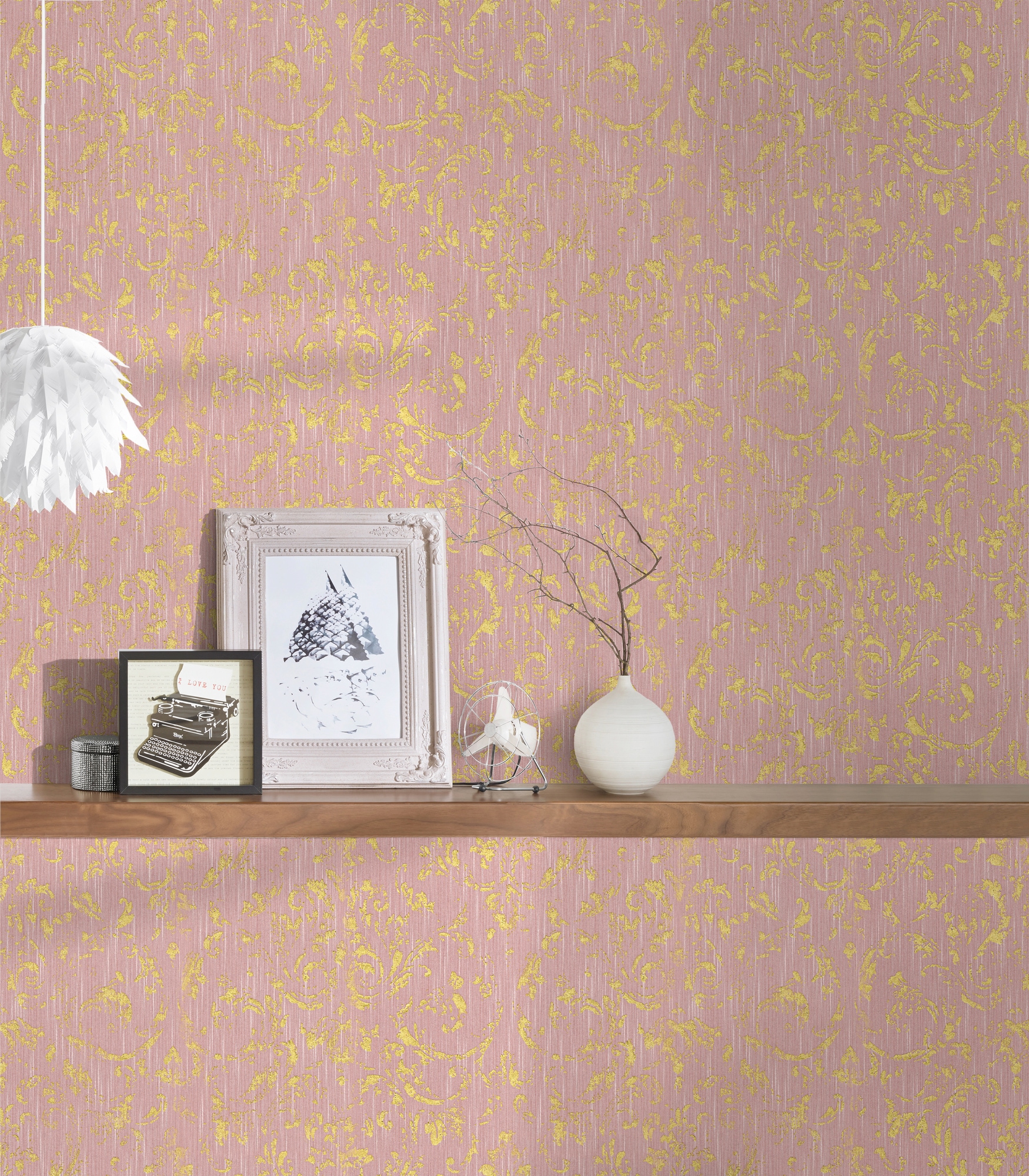 Architects Paper Textiltapete »Metallic Silk«, Barock-matt-glänzend, Ornament Tapete Barock Tapeten Wohnzimmer Schlafzimmer Küche Flur Büro