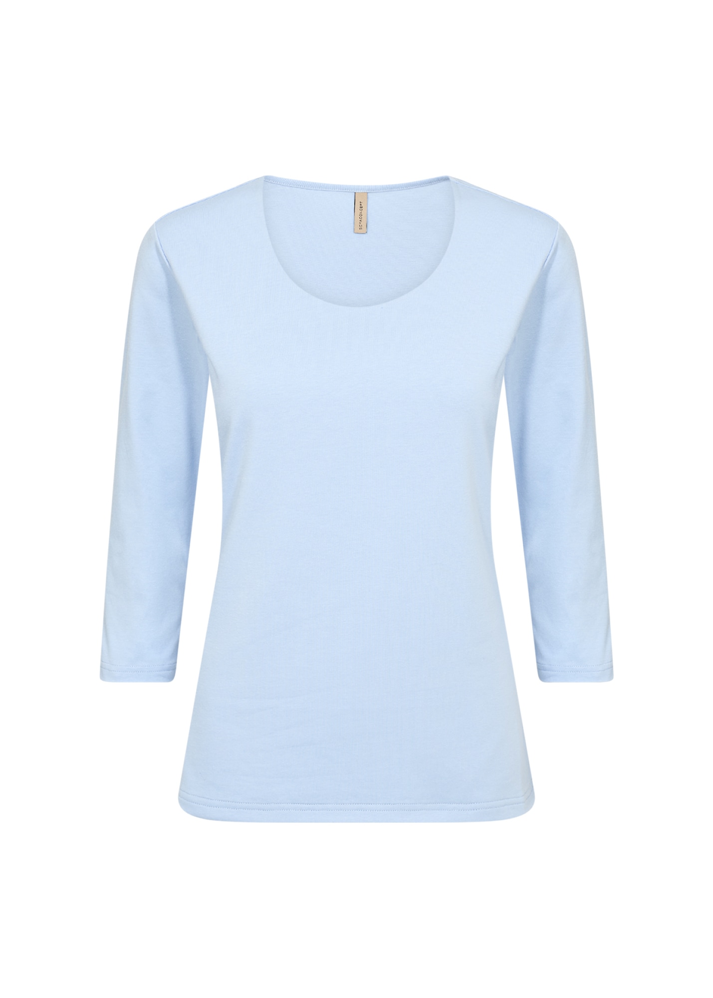 soyaconcept Rundhalsshirt »SC-PYLLE 175« aus Baumwollmischung, figurumspielende Passform, 3/4-Ärmel, unifarben