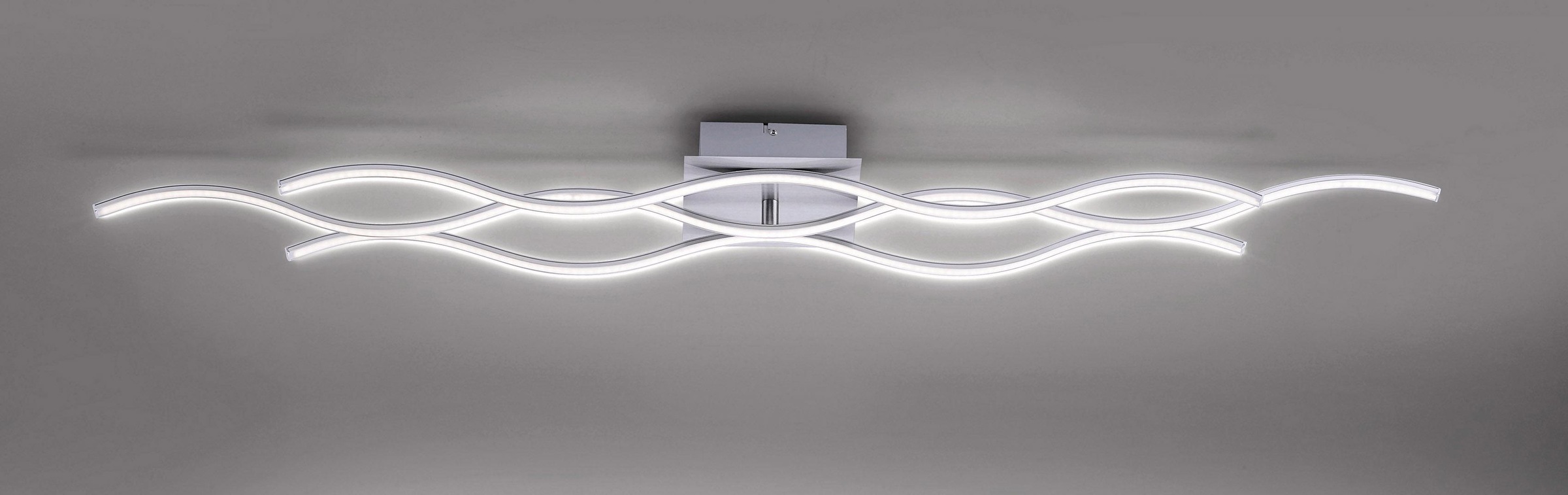 JUST LIGHT Deckenleuchte »WELLA«, 3 flammig, Leuchtmittel LED-Board | LED fest integriert, inklusive festverbautem LEDLeuchtmittel