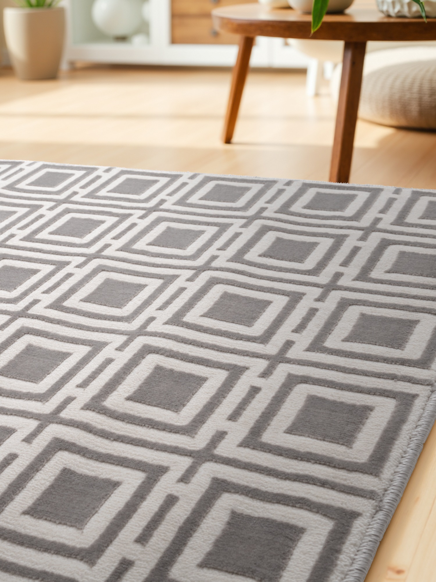 ELLE DECORATION Designteppich »Howlite«, rechteckig, 9 mm Höhe, Wohnzimmer, Schlafzimmer, Läufer, Hoch-Tief Effekt, Flur, Glanz
