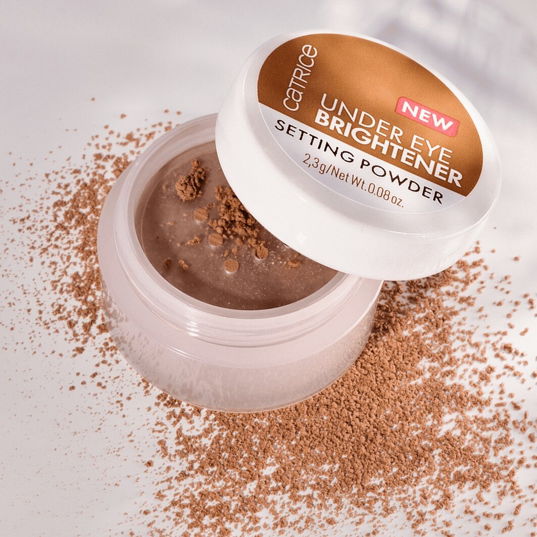 Catrice Puder »Under Eye Brightener Setting Powder«, (Set, 3 tlg.), Loses Puder, frisches und strahlendes Finish, pflegt die Haut.