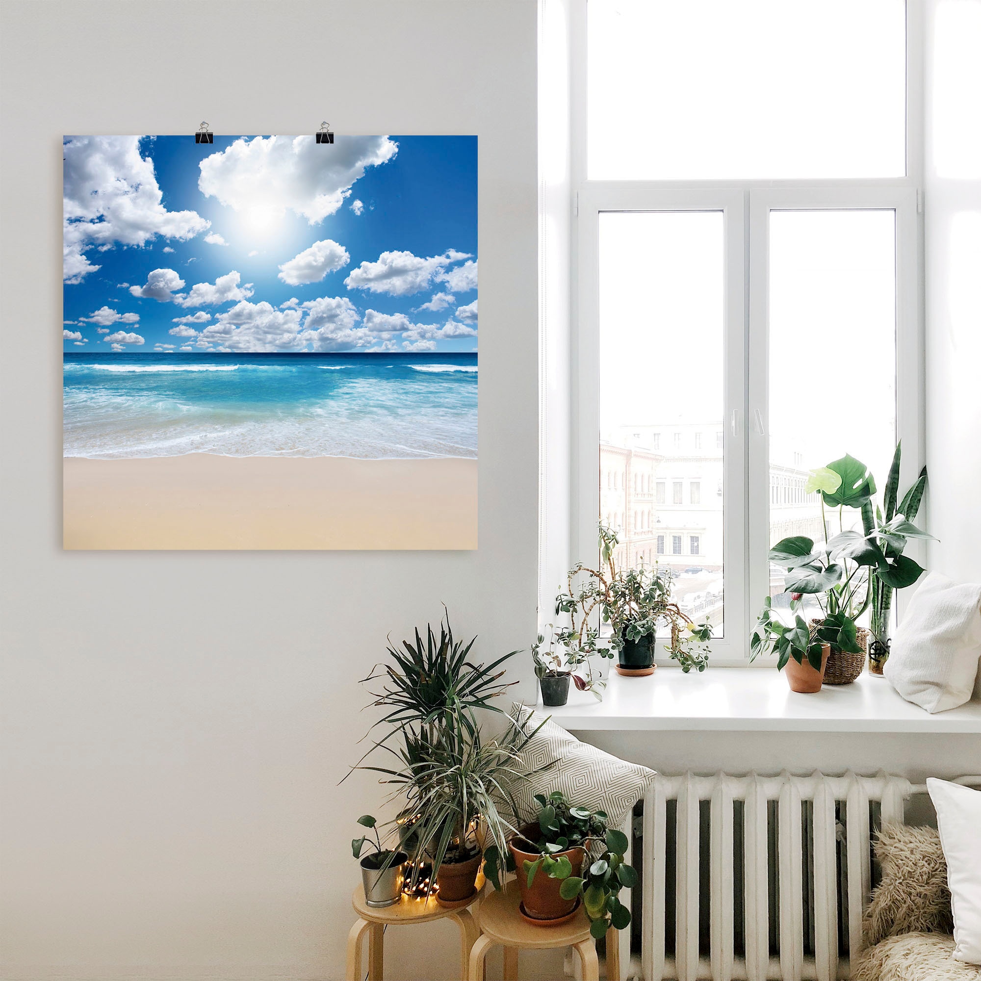Artland Wandbild »Großartige Strandlandschaft«, Strand, (1 St.), als Leinwandbild, Poster, Wandaufkleber in verschied. Größen