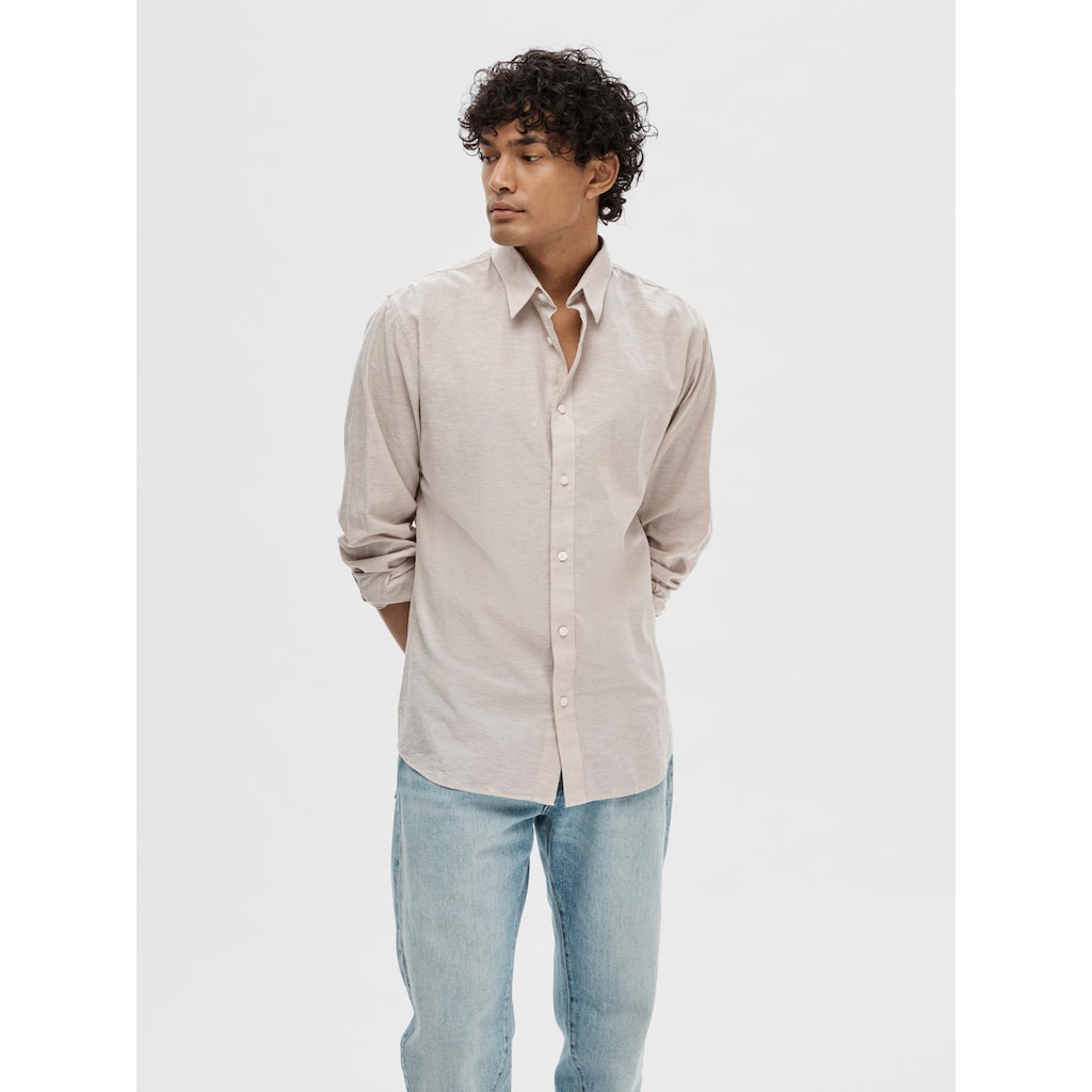 SELECTED HOMME Leinenhemd »NEW-LINEN SHIRT«