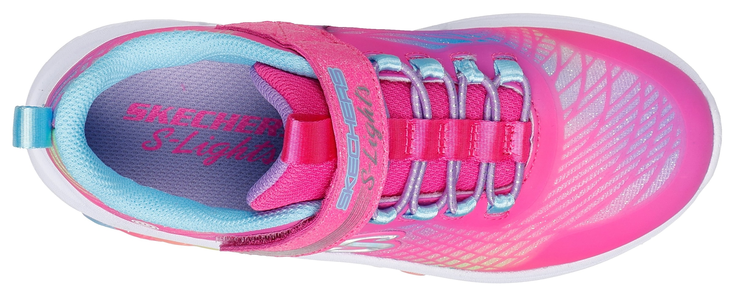 Skechers Sneaker »RAINBOW CRUISERS«, Kinderschuh mit Farbverlauf, Größenschablone zum Download