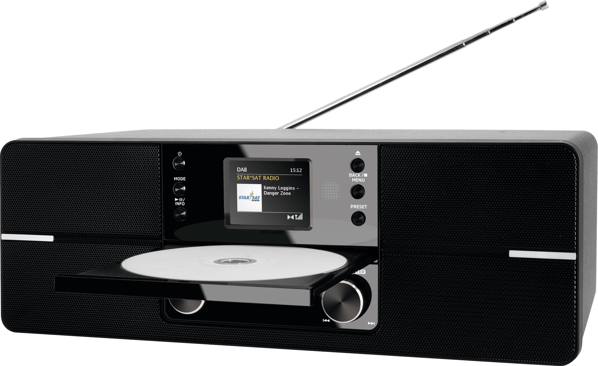 TechniSat Internet-Radio »DIGITRADIO 371 CD IR Stereoanlage-«,  (Bluetooth-WLAN UKW mit RDS-Digitalradio (DAB+), mit DAB+, CD-Player,  Bluetooth, Farbdisplay, USB auf Rechnung bestellen