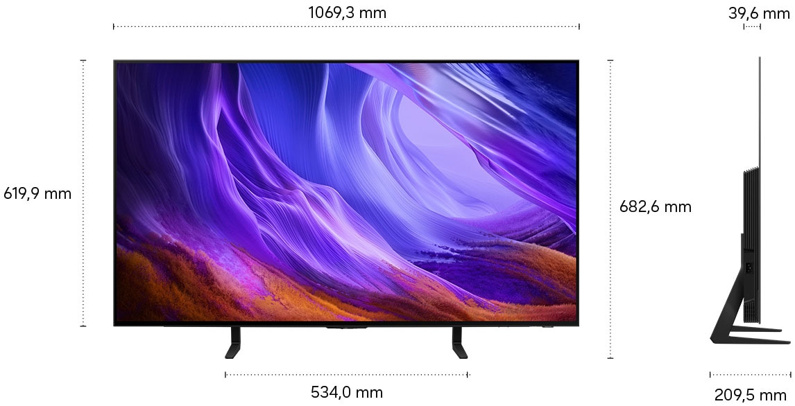 Samsung OLED-Fernseher »GQ48S85HAE« 120 cm/48 ″ Smart-TV HDR 10+ Bild, Premium Gaming Pack mit 120Hz, HDMI 2.1, Dolby Atmos