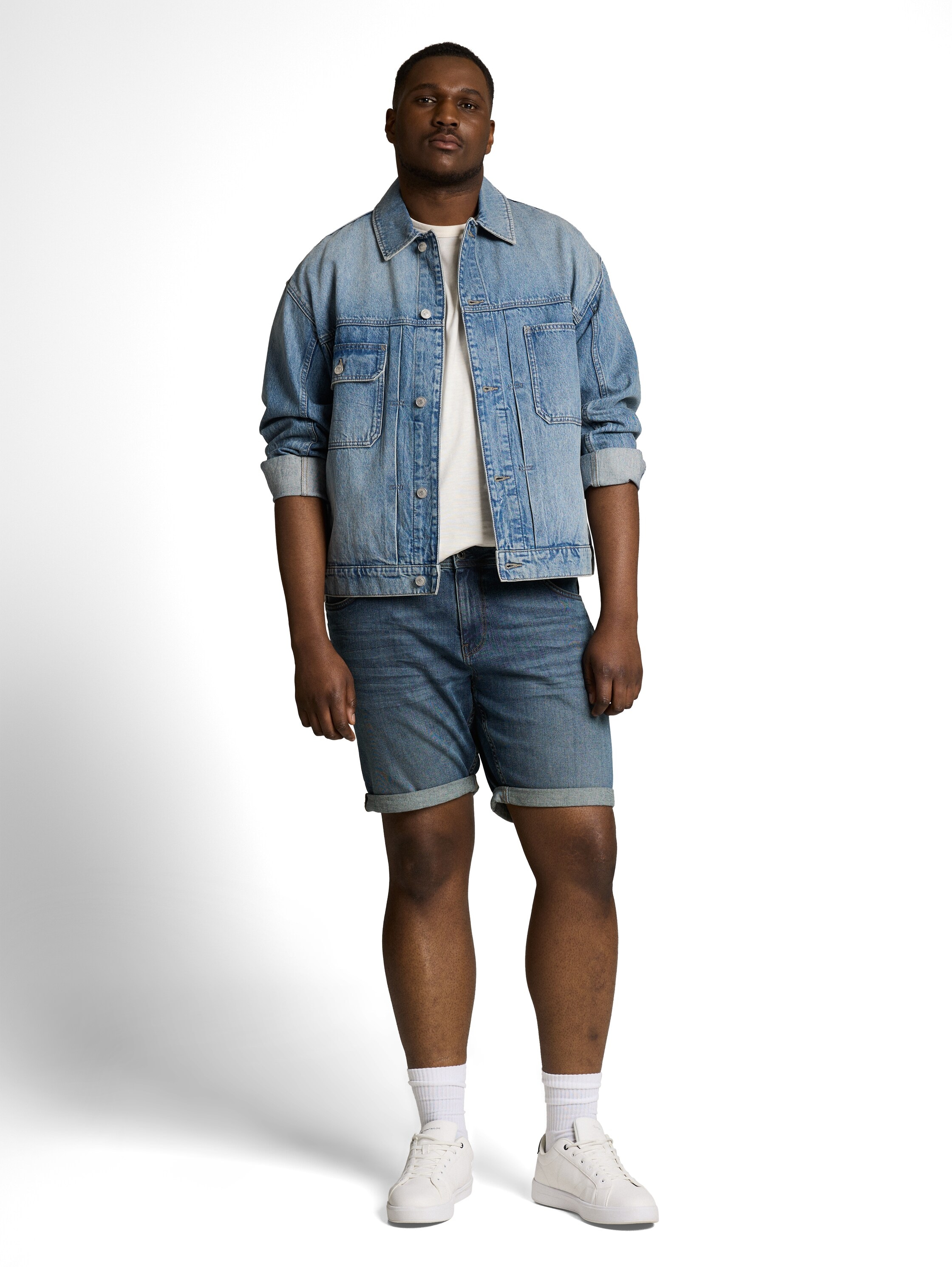 TOM TAILOR PLUS Jeansshorts im 5-Pocket-Sytel - Große Größen
