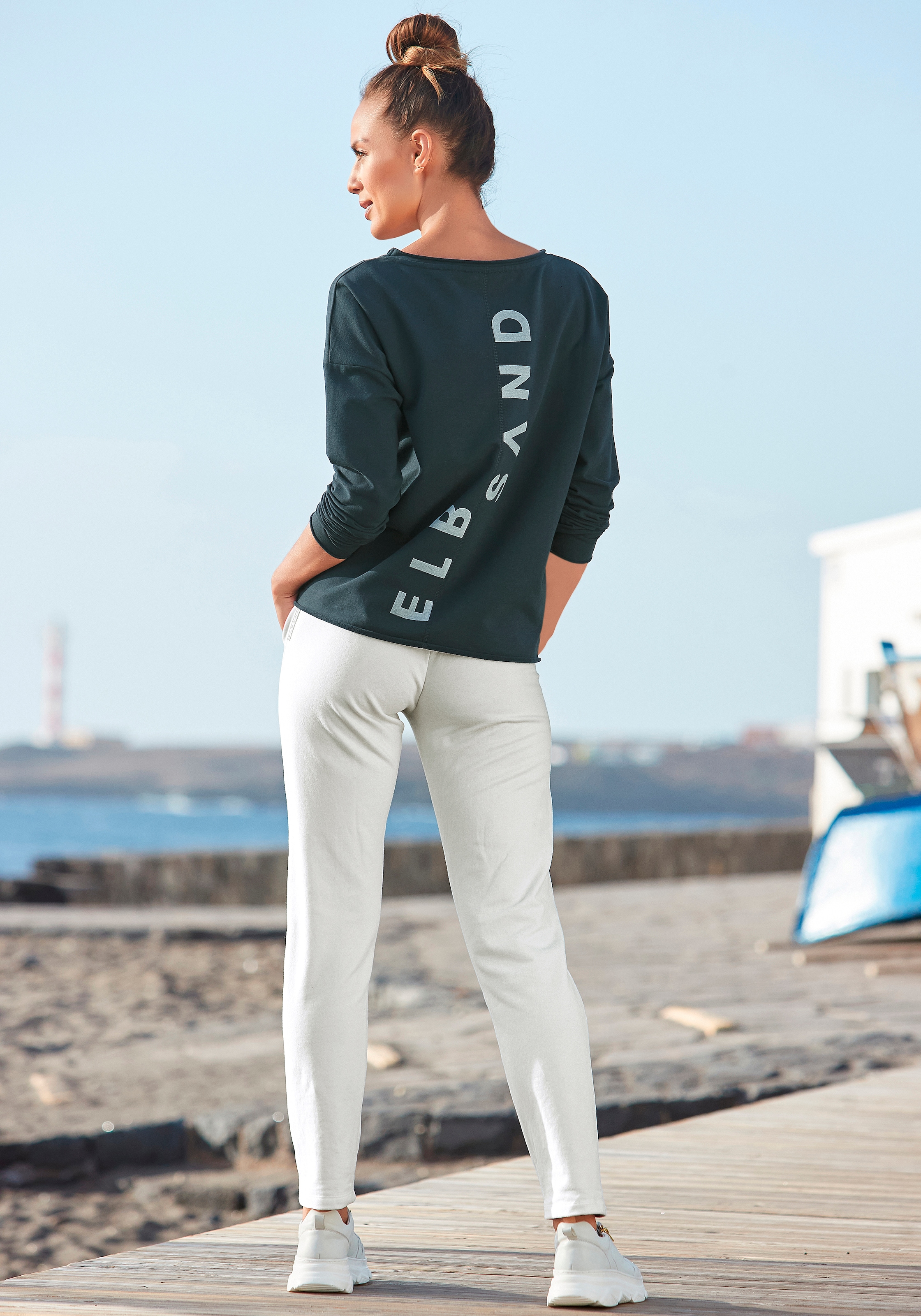 Elbsand Sweatshirt »Raina«, mit Logoprint am Rücken