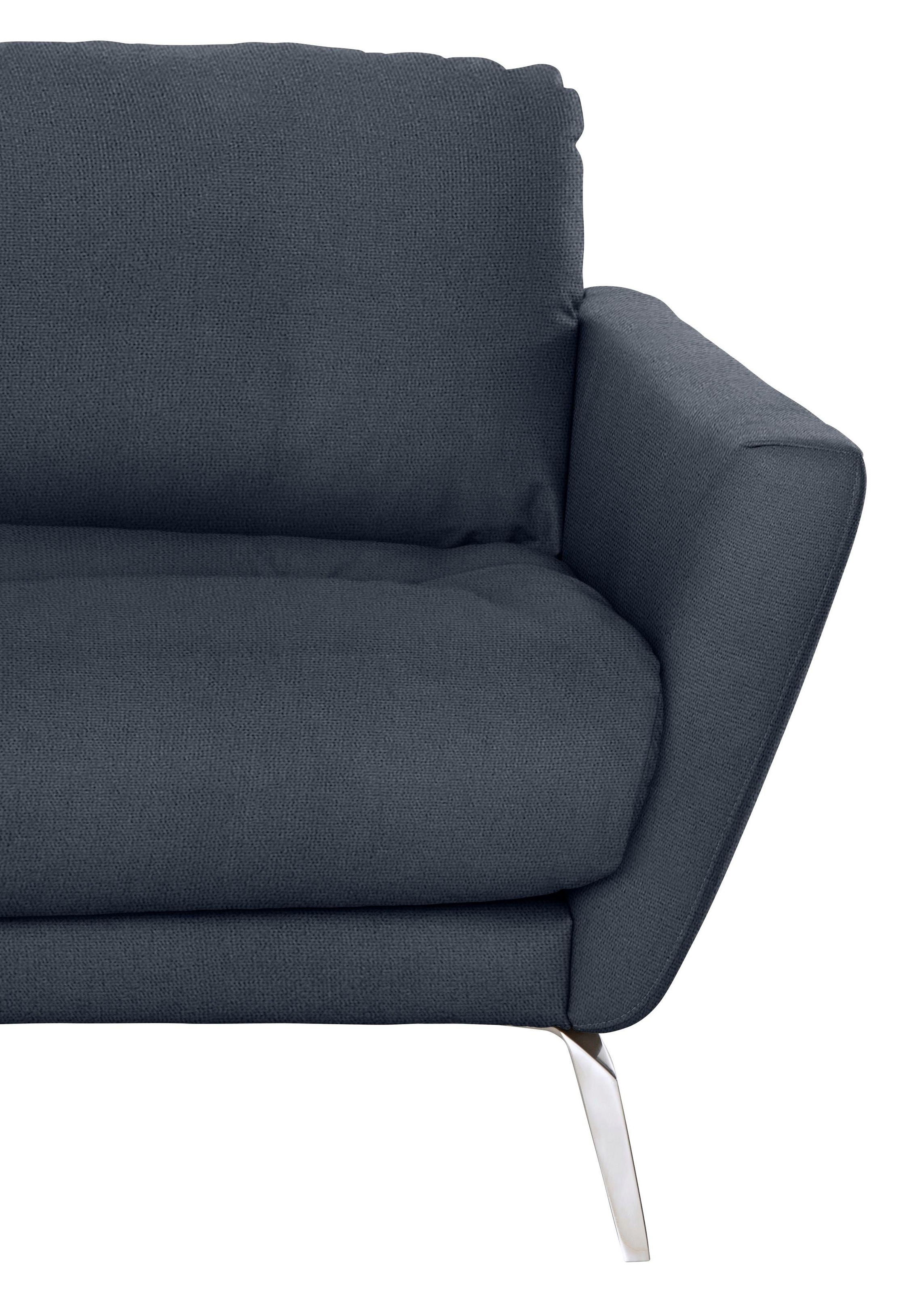W.SCHILLIG Big-Sofa »softy«, mit dekorativer Heftung im Sitz, Füße Chrom glänzend