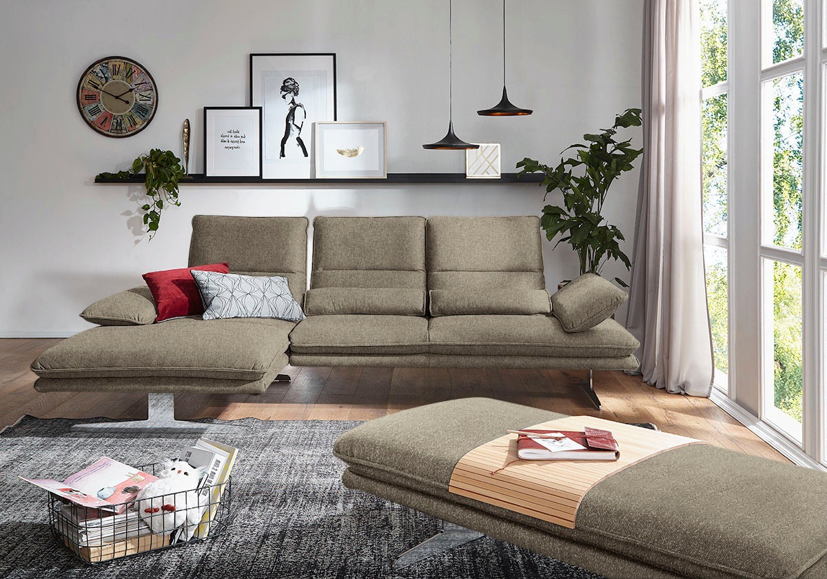 W.SCHILLIG Ecksofa »broadway, Designsofa mit tollem Sitzkomfort, L-Form« Si günstig online kaufen
