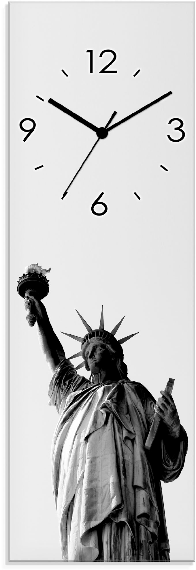 Artland Wanduhr »Freiheitsstatue - New York«, wahlweise mit Quarz- oder  Funkuhrwerk, lautlos ohne Tickgeräusche auf Rechnung bestellen