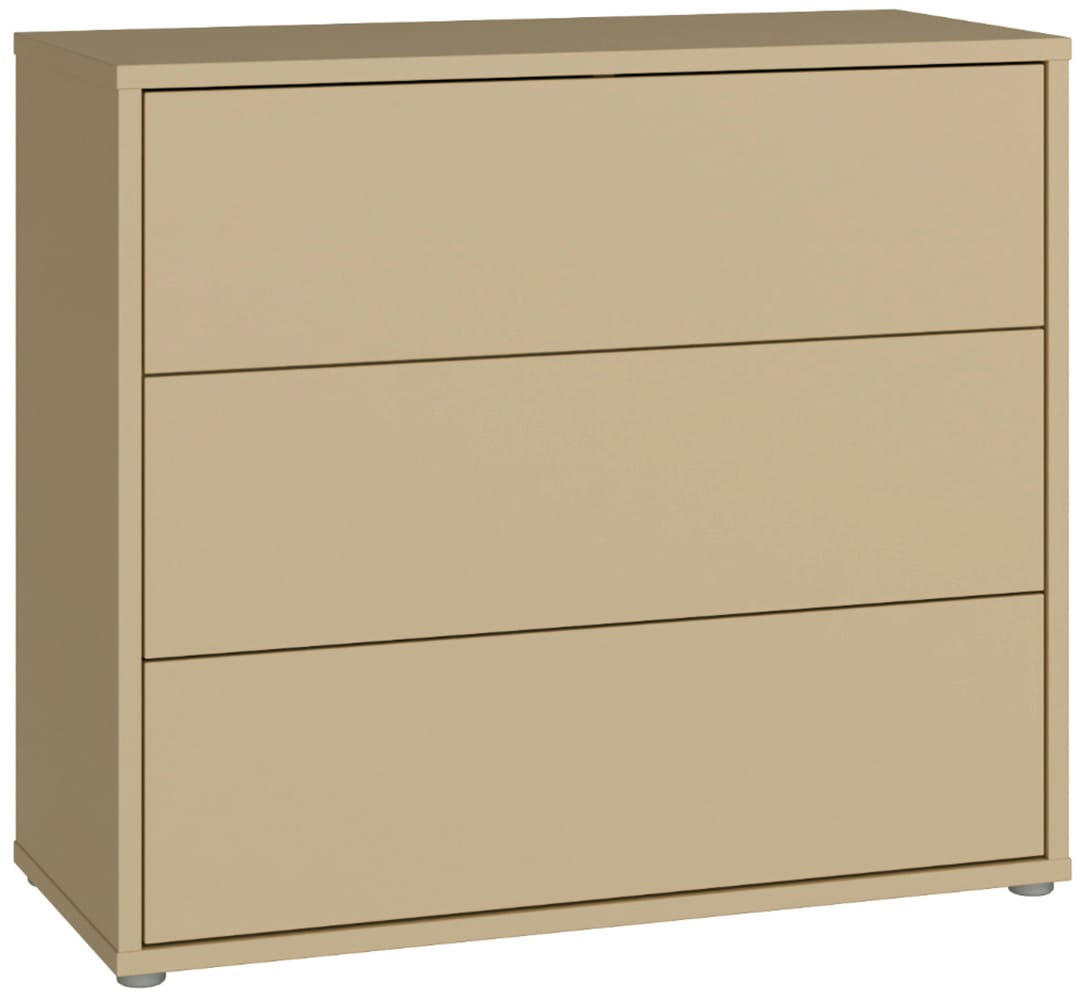 FORTE Kommode »Alice Springs, Kommode, 3 Schubkästen B/H/T 94,8/83,1/41,5« Schubkästen mit Vollauszug, grifflos,Push to open