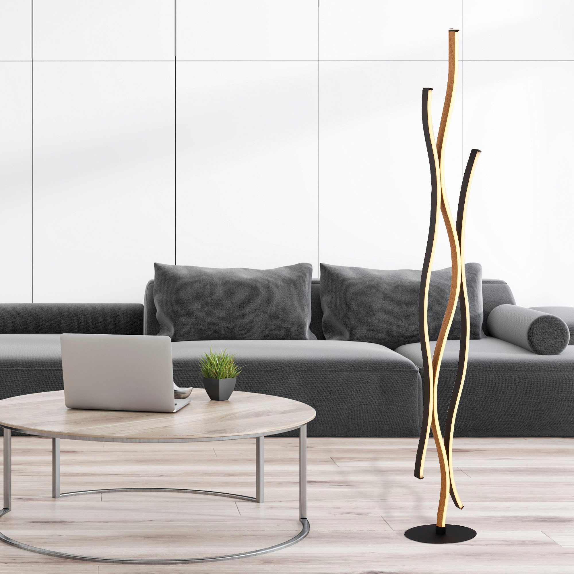 Searchlight LED Stehlampe »Stehlampe Bloom, 1-flammig«, 1 flammig, Leuchtmi günstig online kaufen