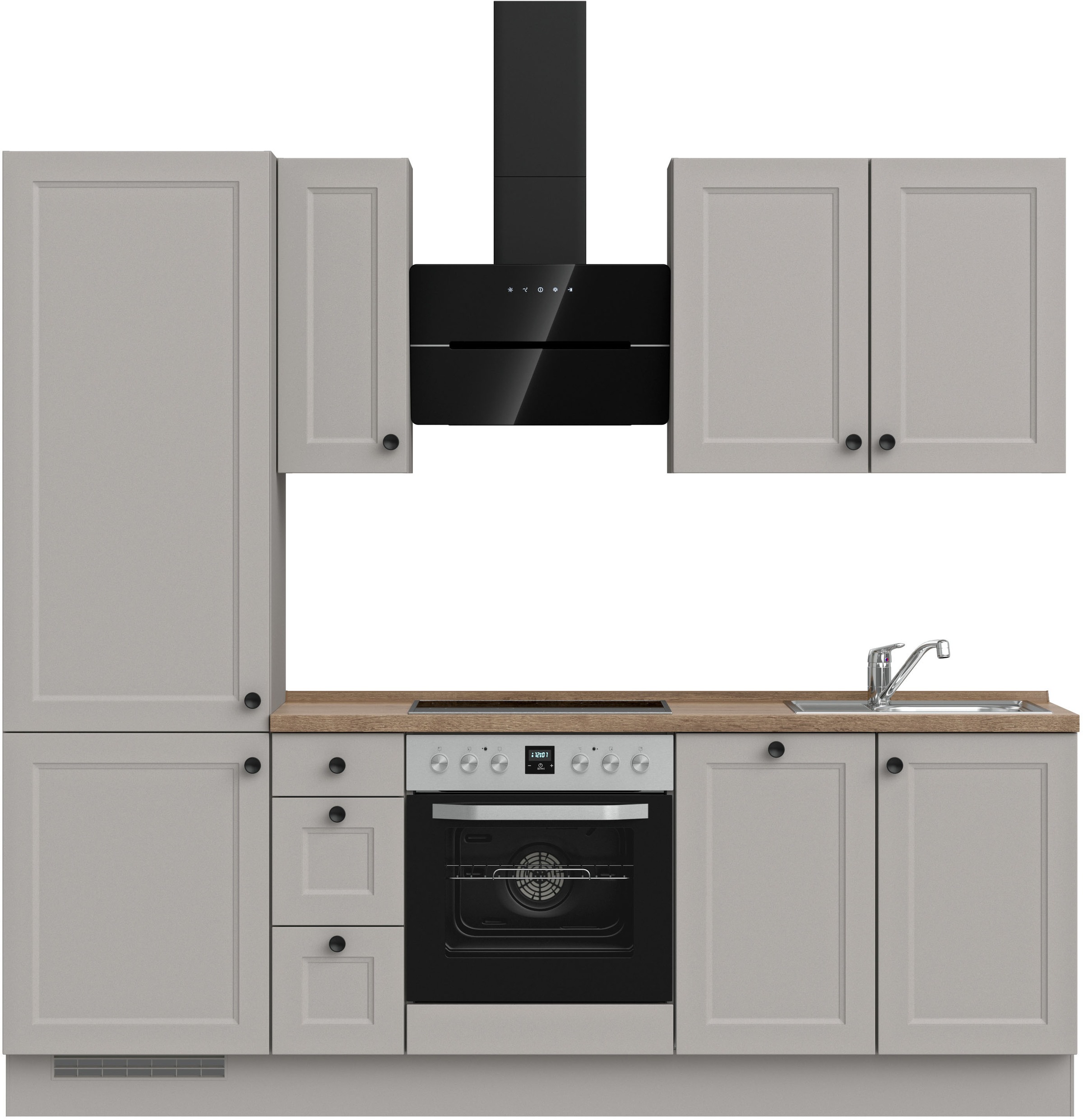 nobilia® Küchenzeile »"Cascada II"«, vormontiert, Breite 240 cm, Ausrichtun günstig online kaufen