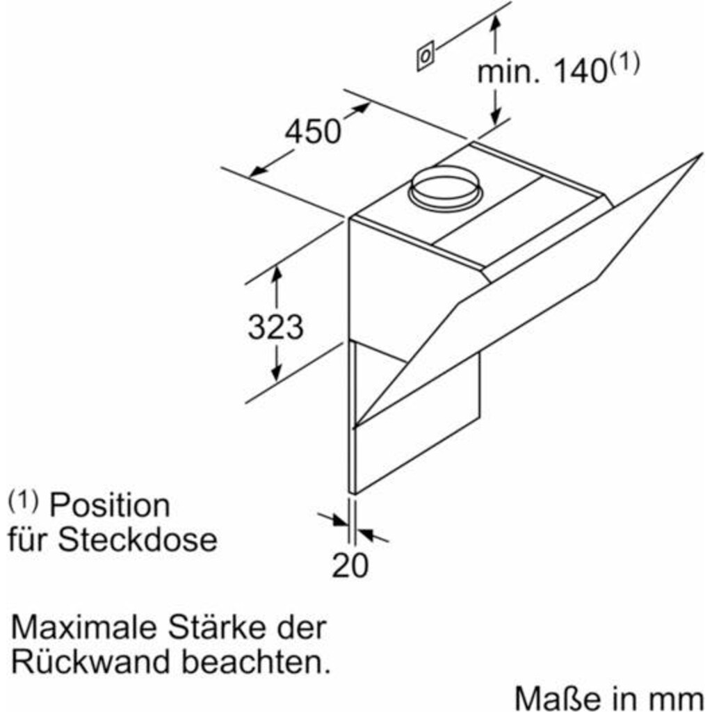 SIEMENS Kopffreihaube »LC67KHM10«, Serie iQ300