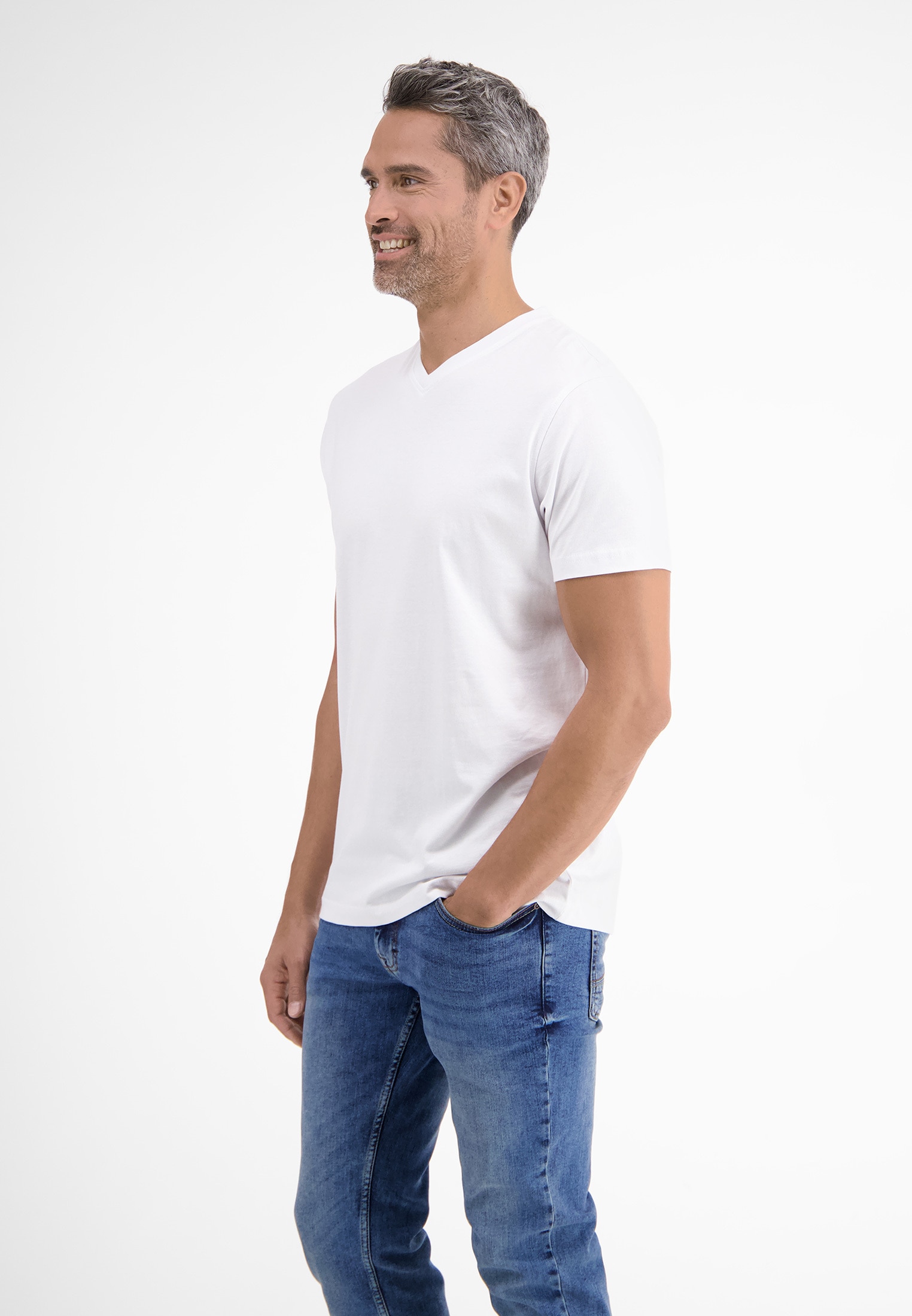 LERROS T-Shirt »LERROS Doppelpack T-Shirt, V-Neck in Premium Baumwollqualität«