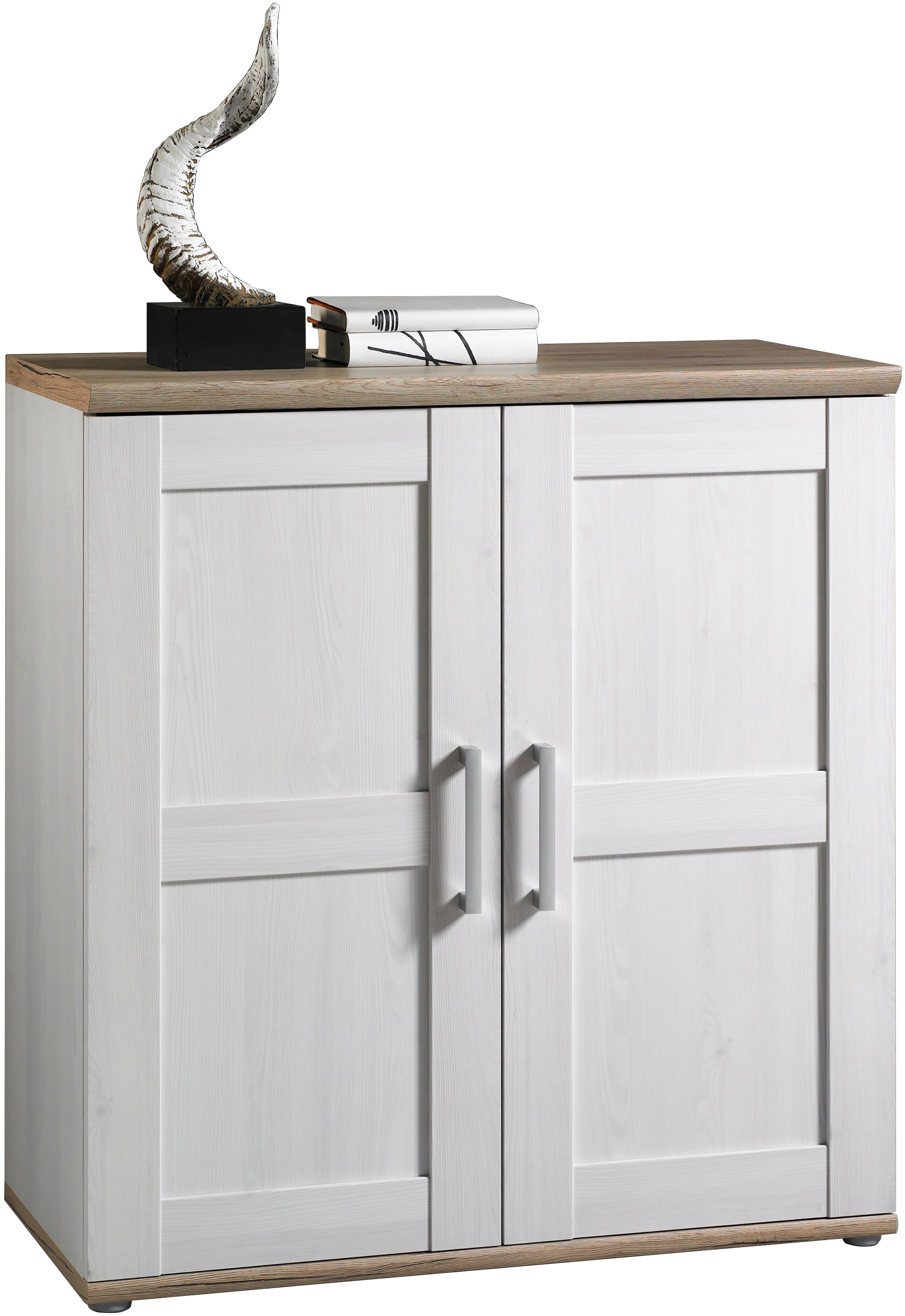 HBZ Kommode »Romance im Landhaustil, BxHxT 93x99x45 cm«, Schrank mit 2 Türen und 2 Einlegeböden