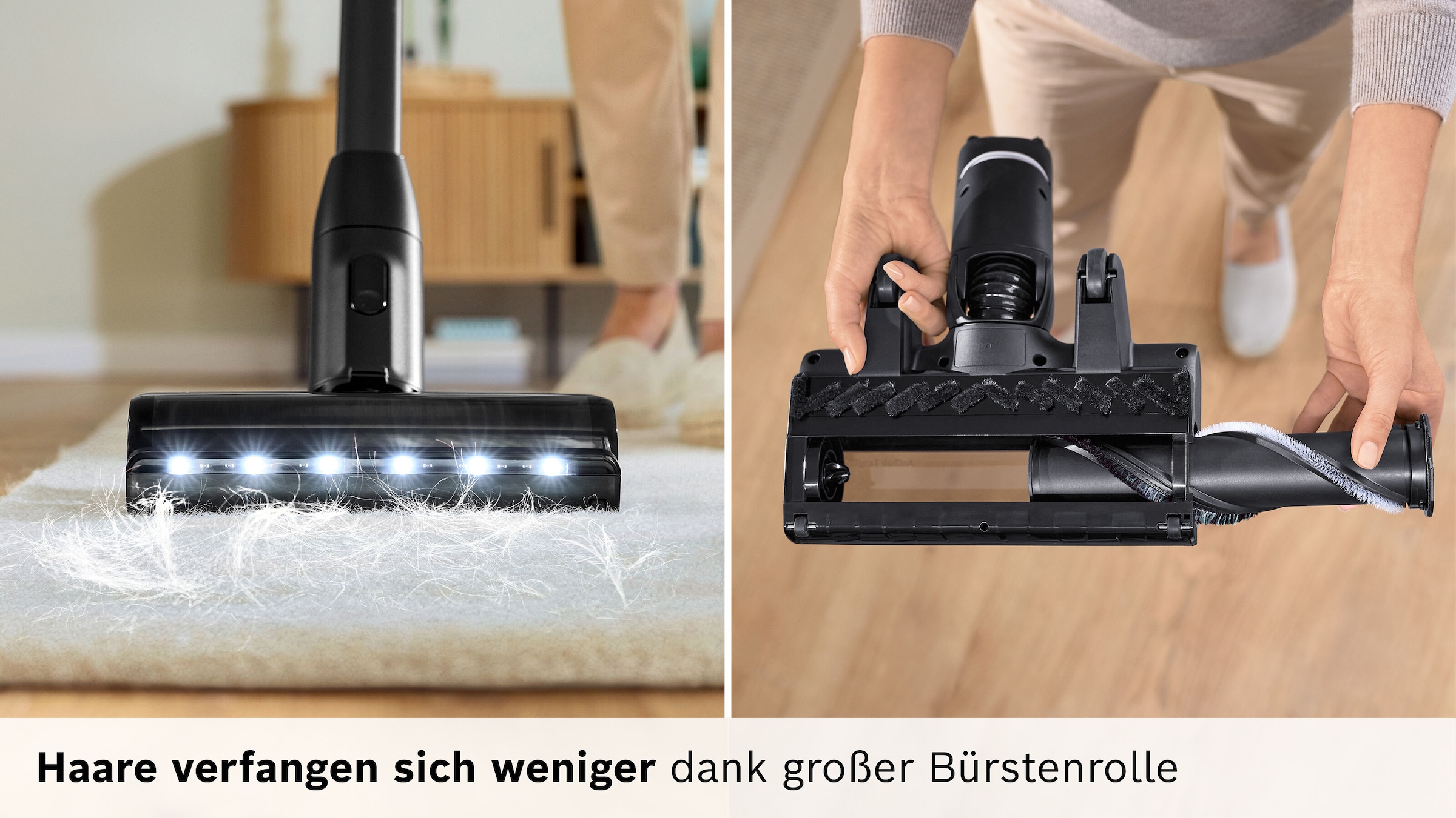 BOSCH Akku-Stielstaubsauger »Unlimited 10 BKS1051GQC, MicroClean™ Technology, Display, Knickrohr«, HEPA-Filtersystem, 10 Jahre Motorgarantie, Schnellladegerät, grau