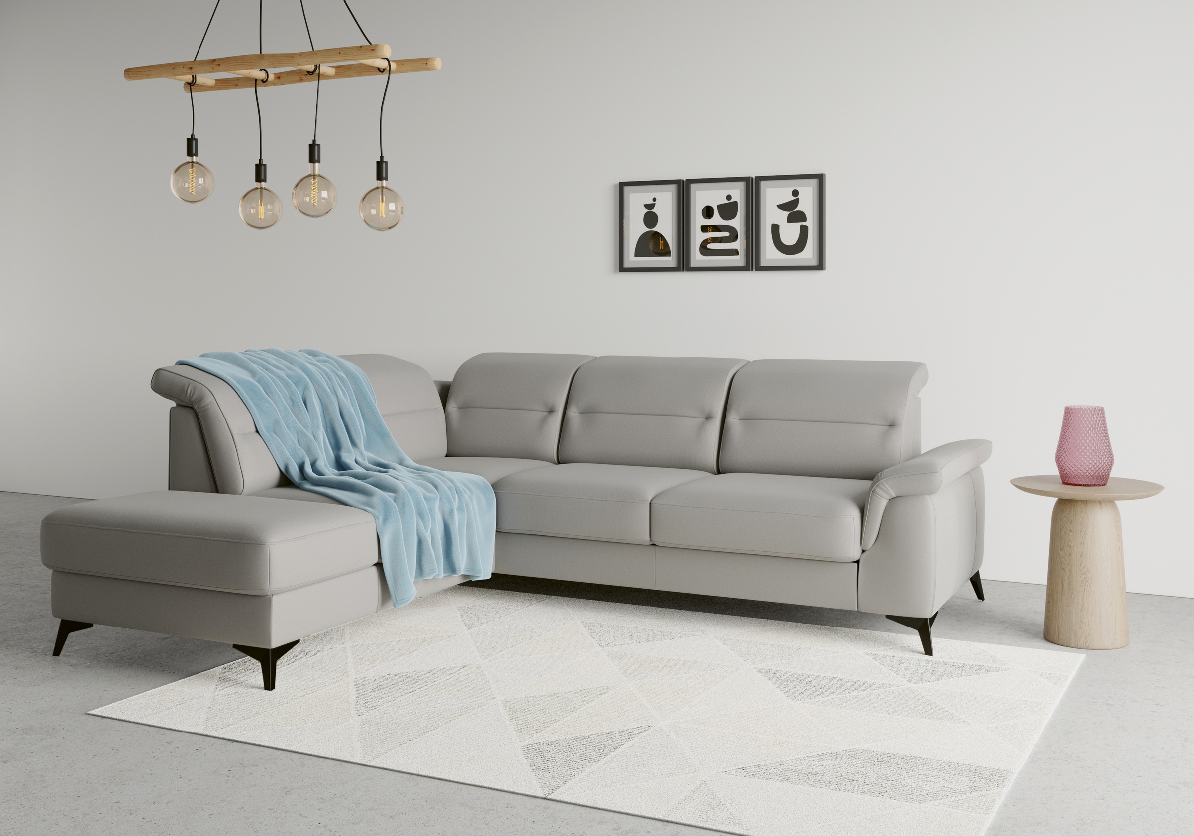 sit&more Ecksofa »Sinatra L-Form«, mit Ottomane, optional mit Kopfteilverst günstig online kaufen